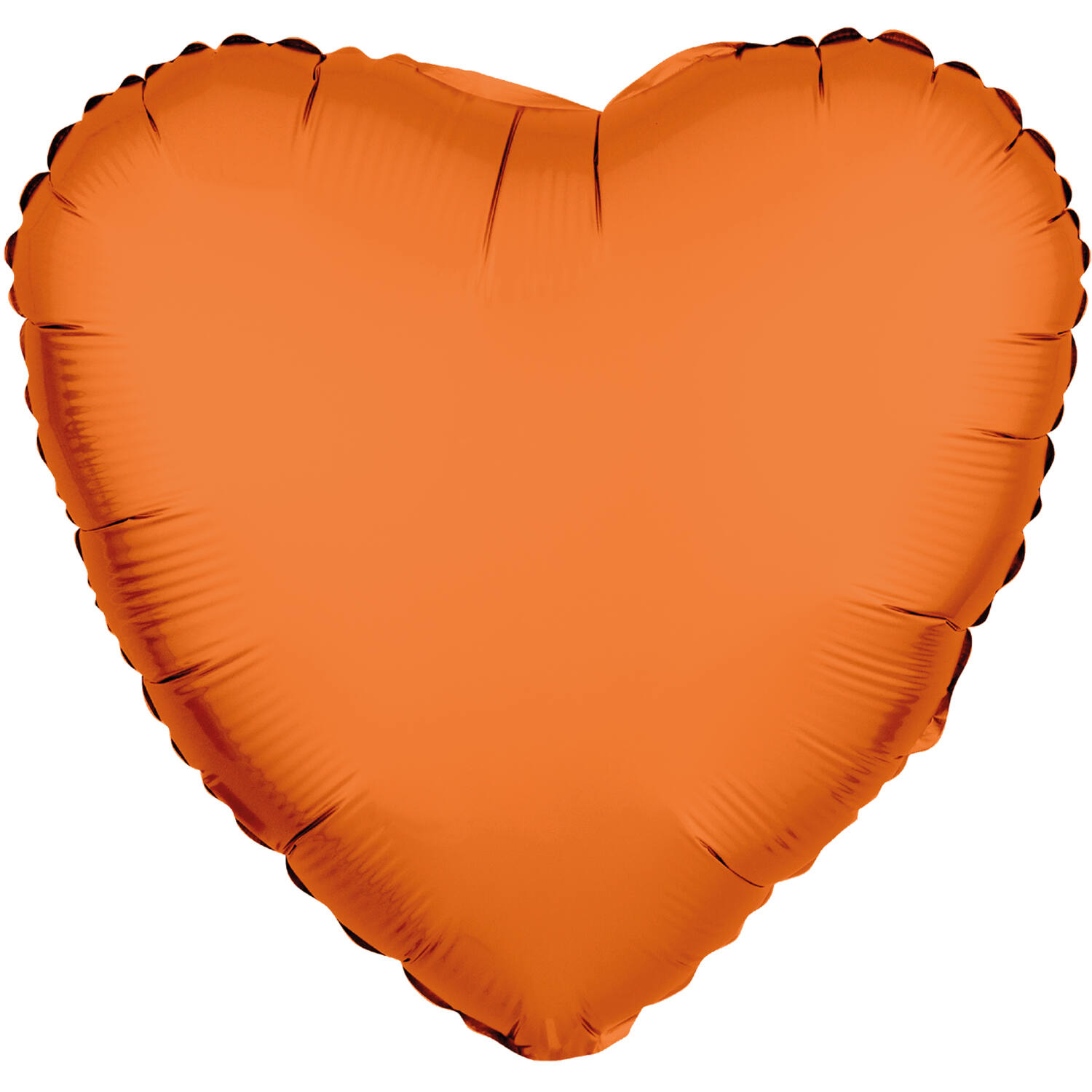 Foil Balloon Shape Heart - Neon Orange - 45 cm