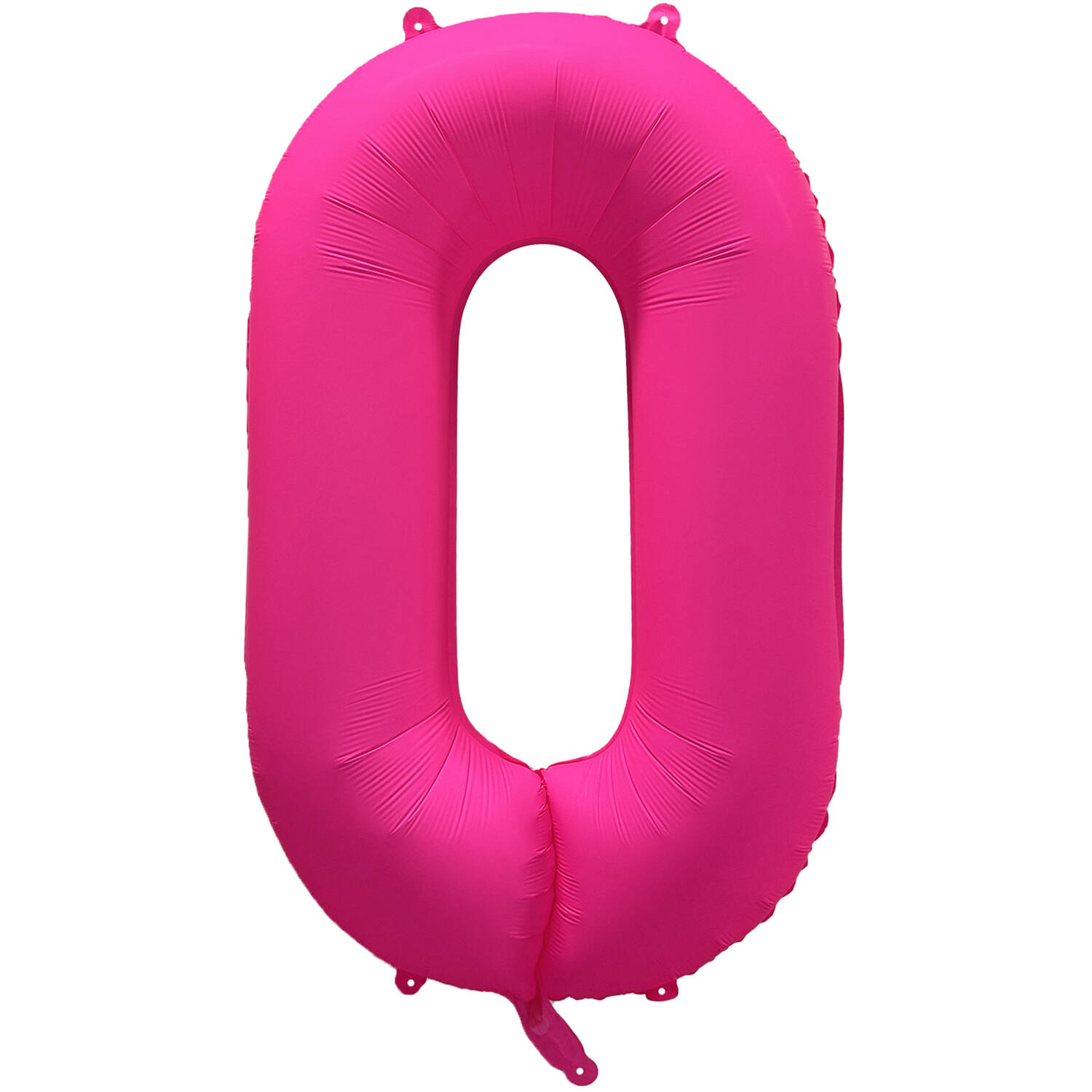 Foil Balloon Number 0 - Neon Pink - 86 cm