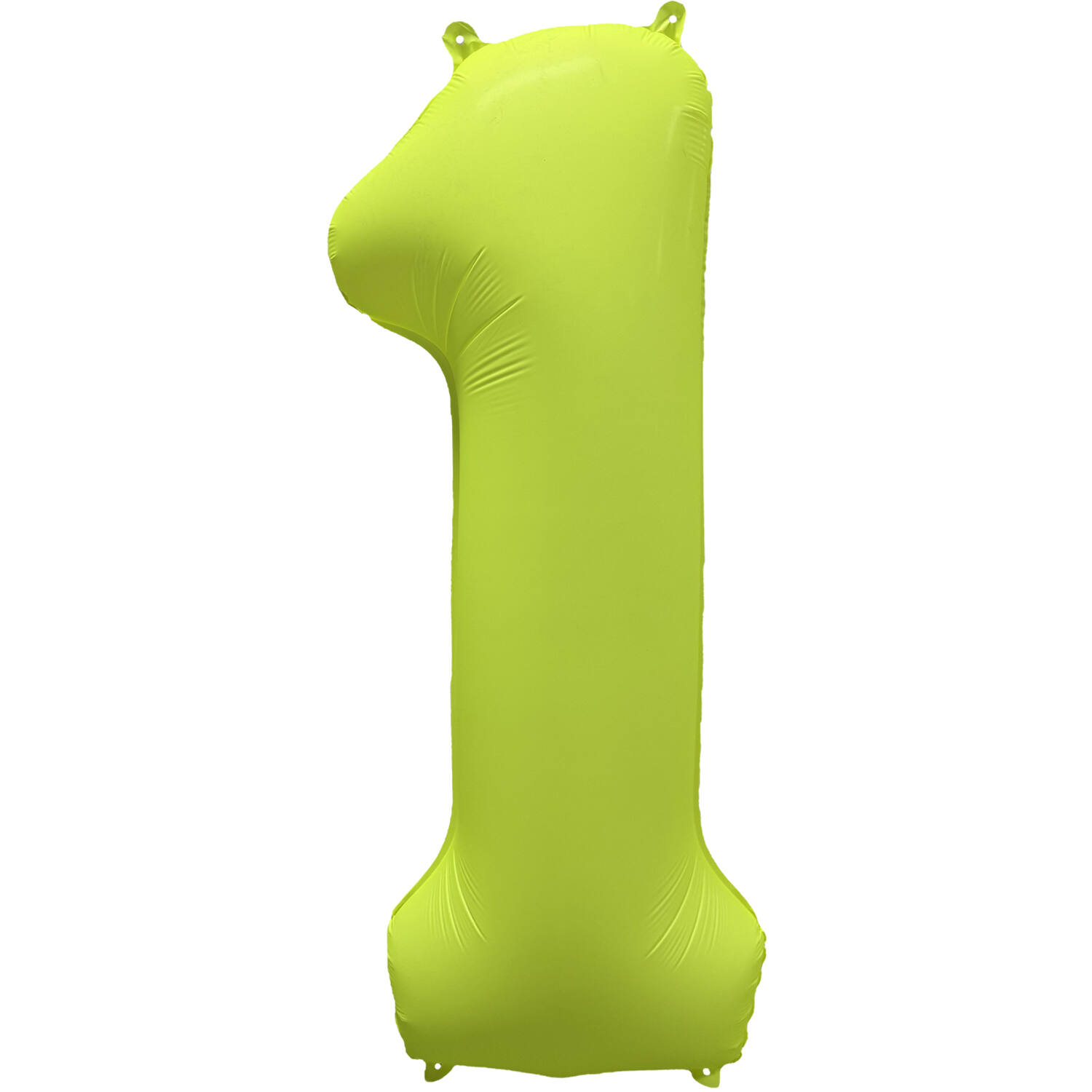 Foil Balloon Number 1 - Neon Yellow - 86 cm