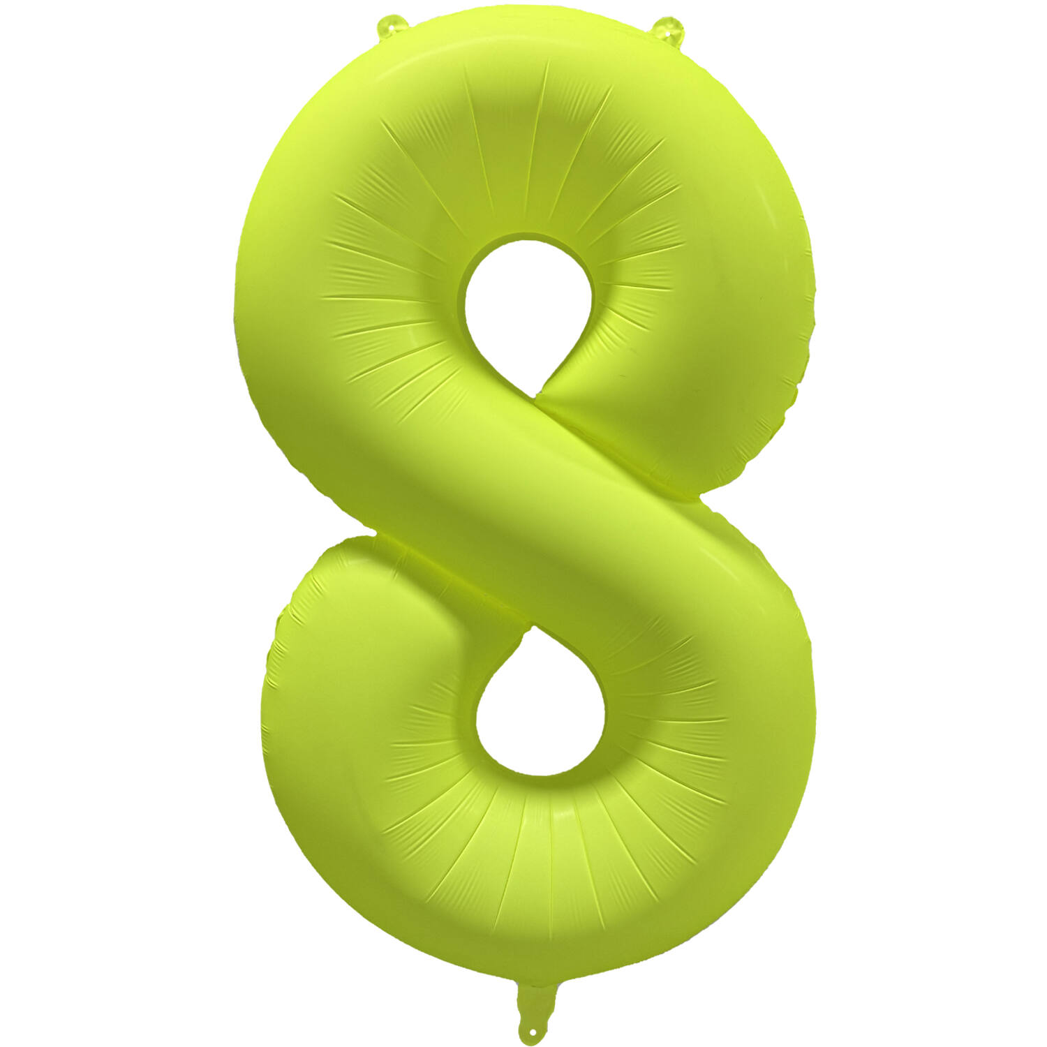 Foil Balloon Number 8 - Neon Yellow - 86 cm