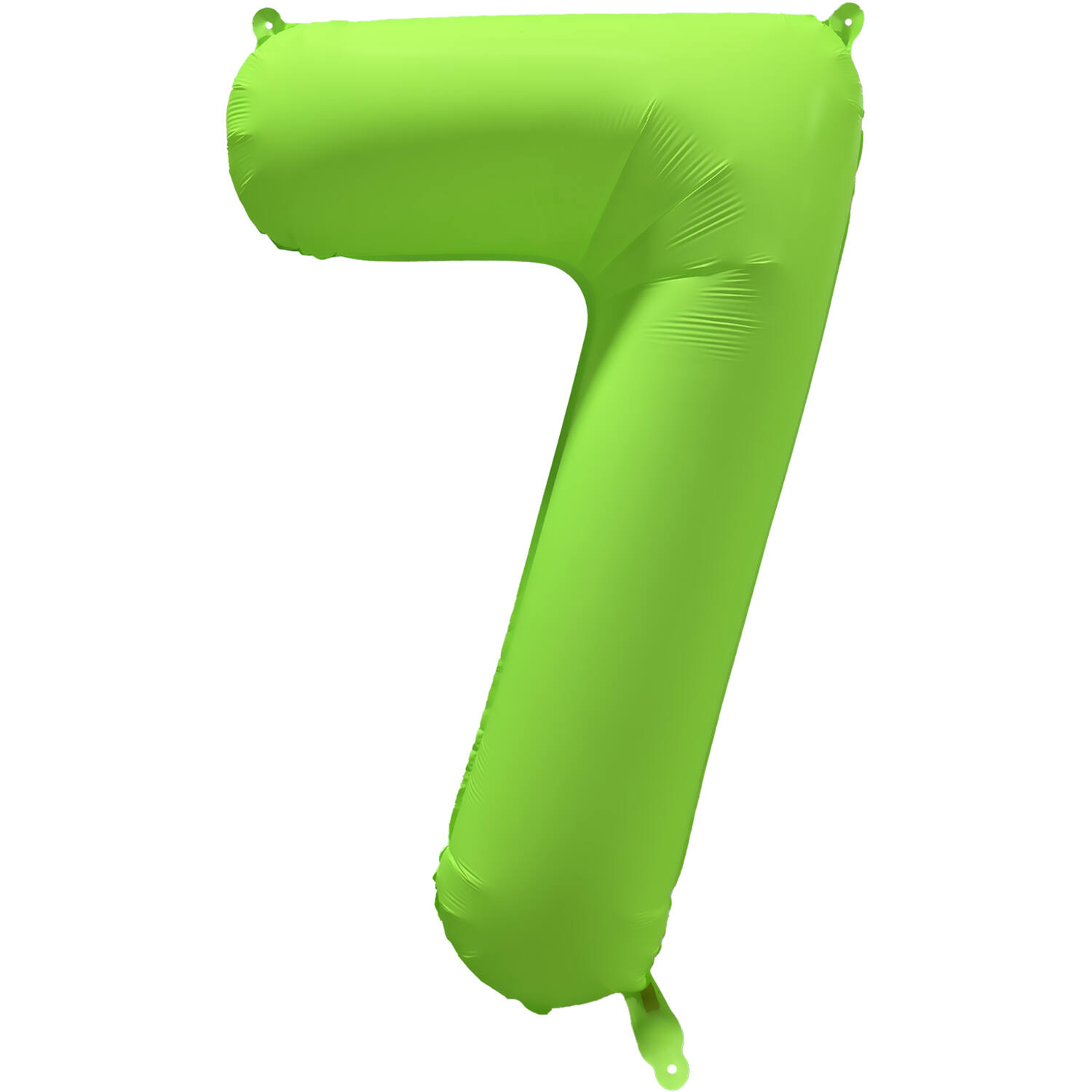 Foil Balloon Number 7 - Neon Green - 86 cm
