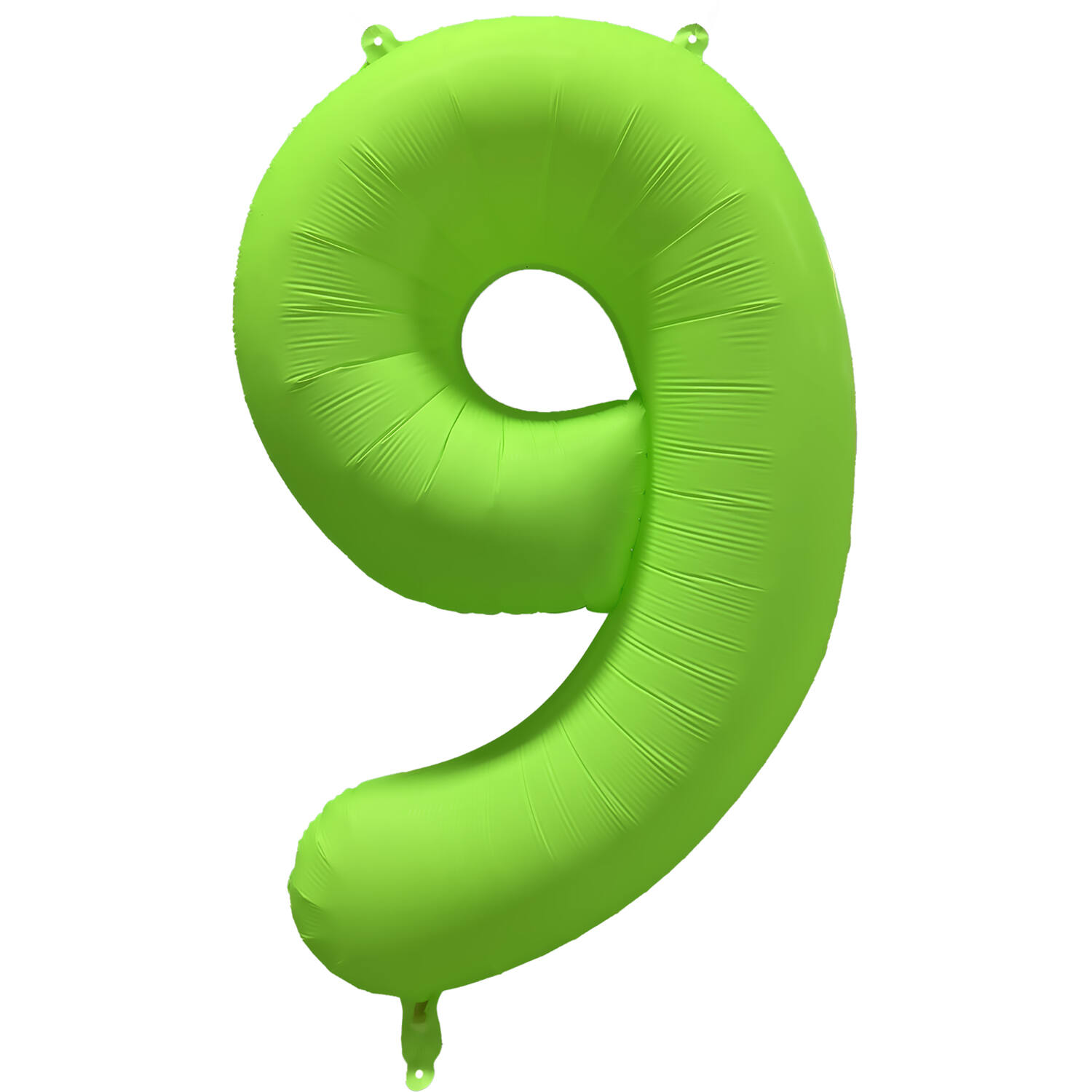 Foil Balloon Number 9 - Neon Green - 86 cm