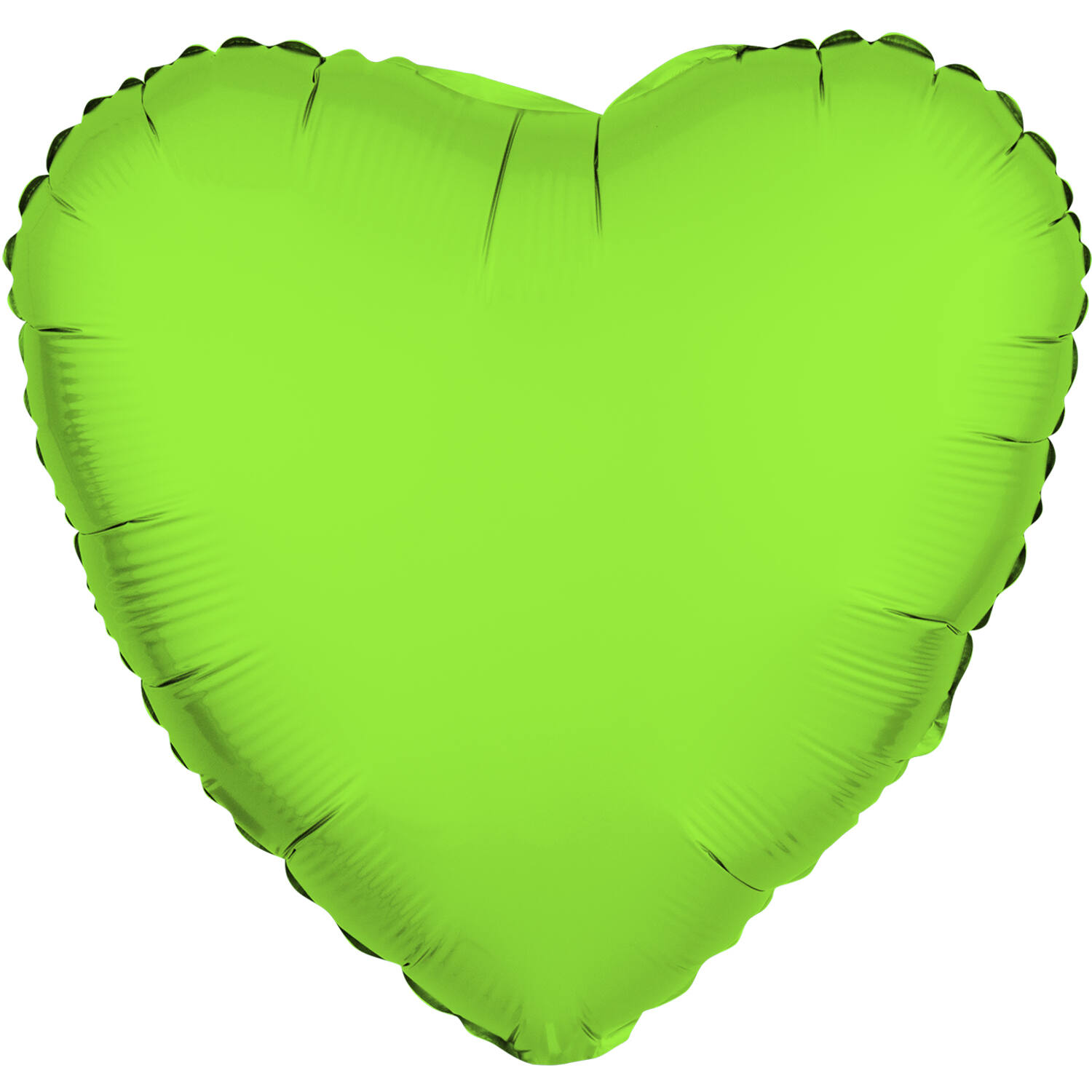 Foil Balloon Shape Heart - Neon Green - 45 cm