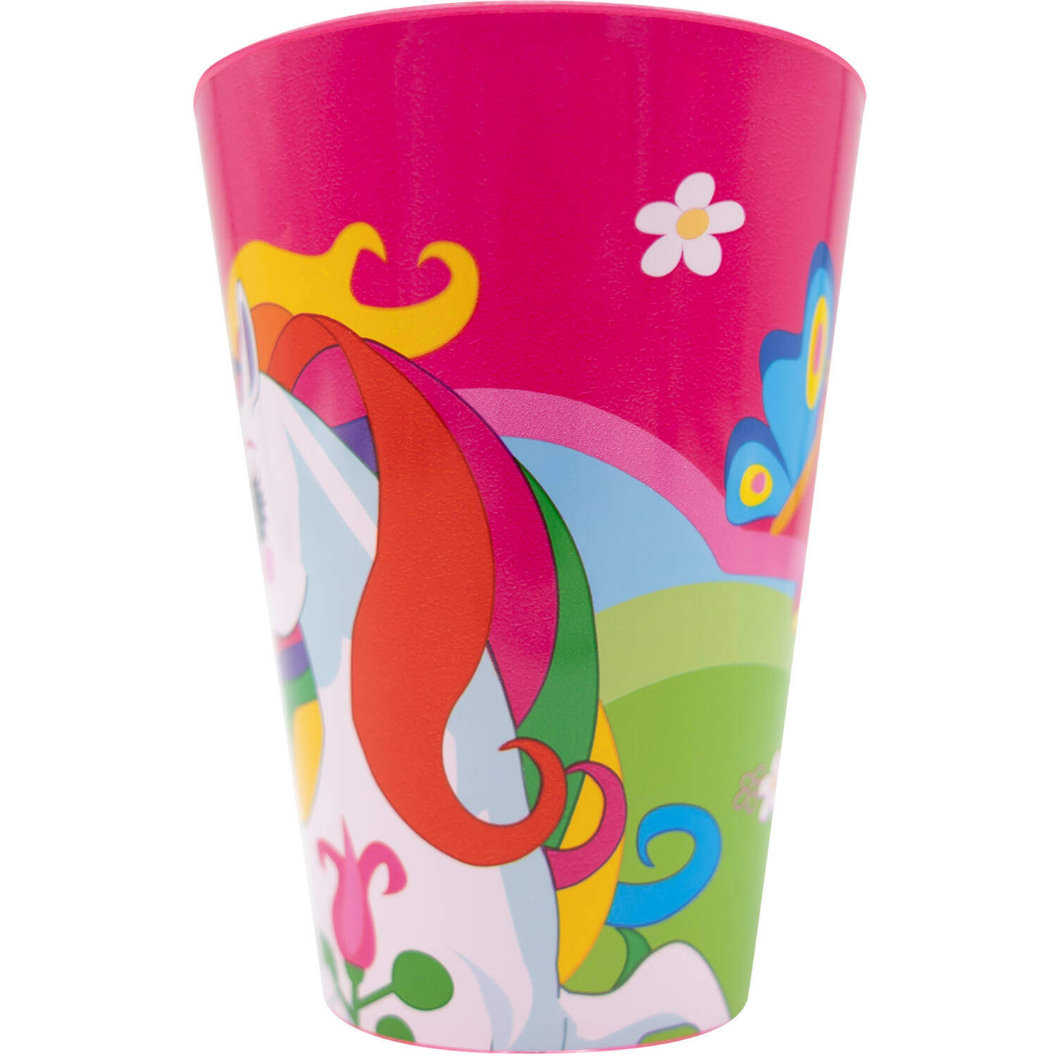 4 Cups Unicorn Plastic Reusable 430 ml