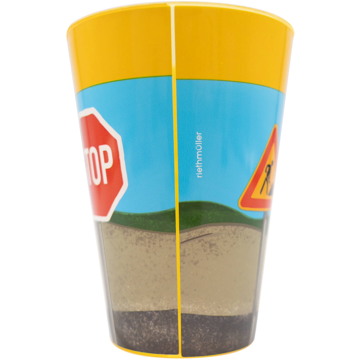 4 Cups Construction Party Plastic Reusable 430 ml