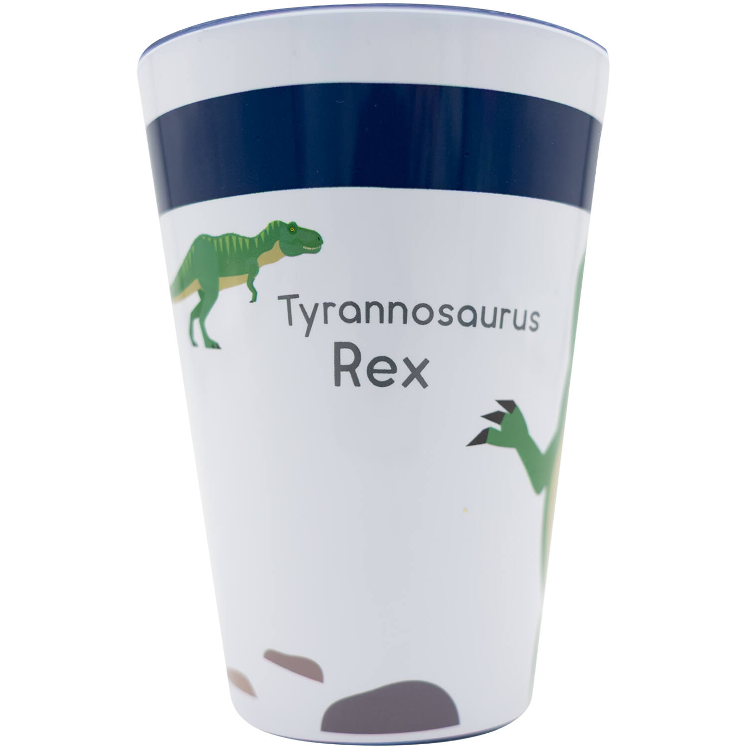 4 Cups Happy Dinosaur Plastic Reusable 430 ml