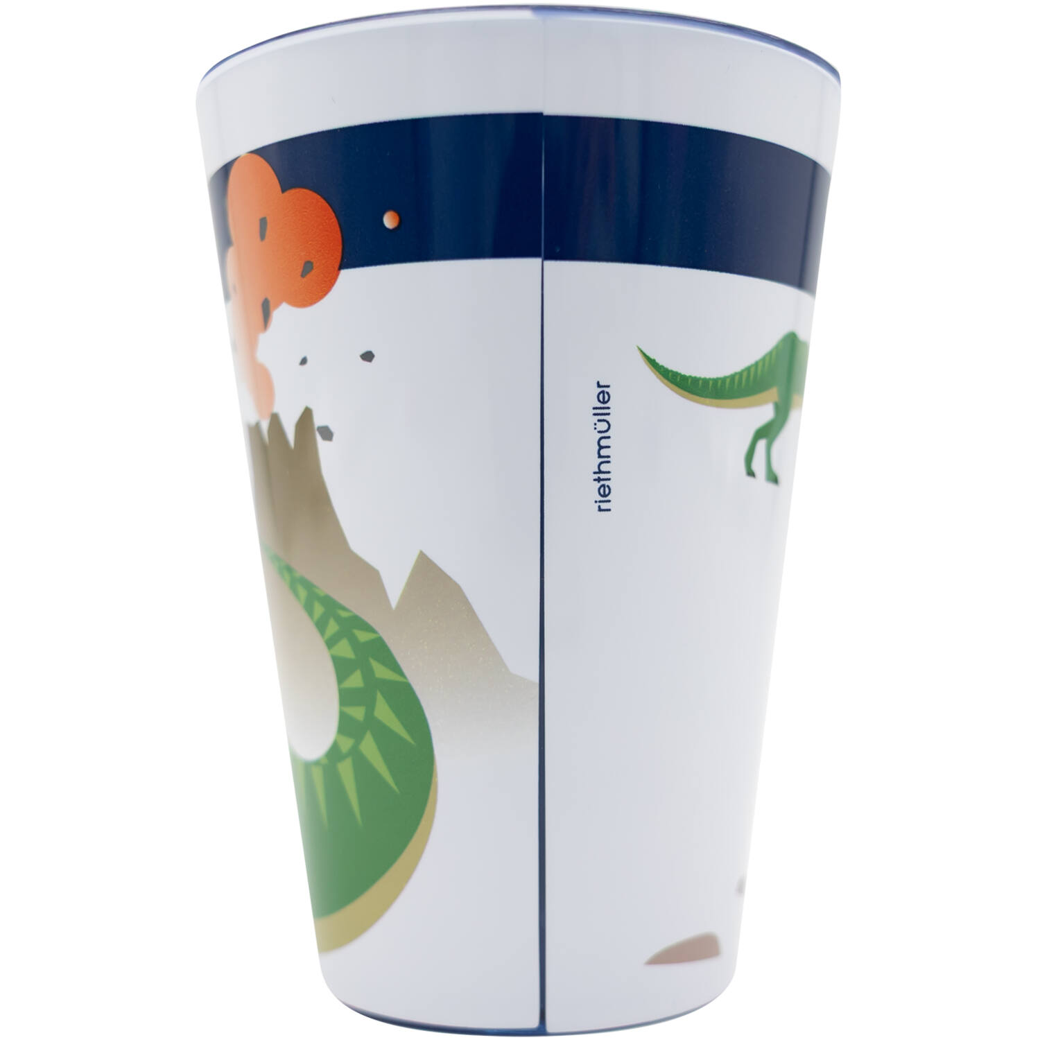 4 Cups Happy Dinosaur Plastic Reusable 430 ml