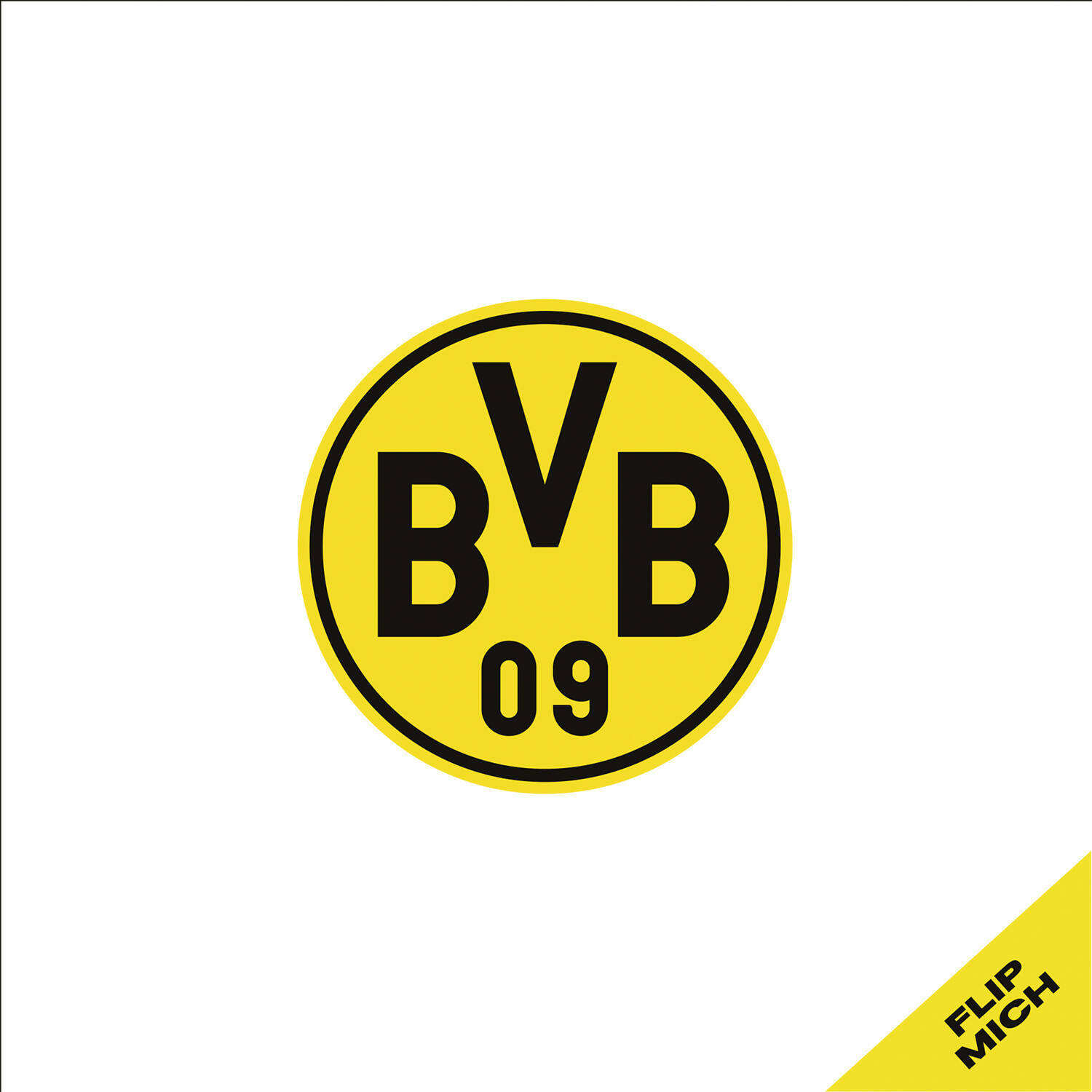 12 Flip Napkins BVB Dortmund Double-Sided Print 33 x 33 cm
