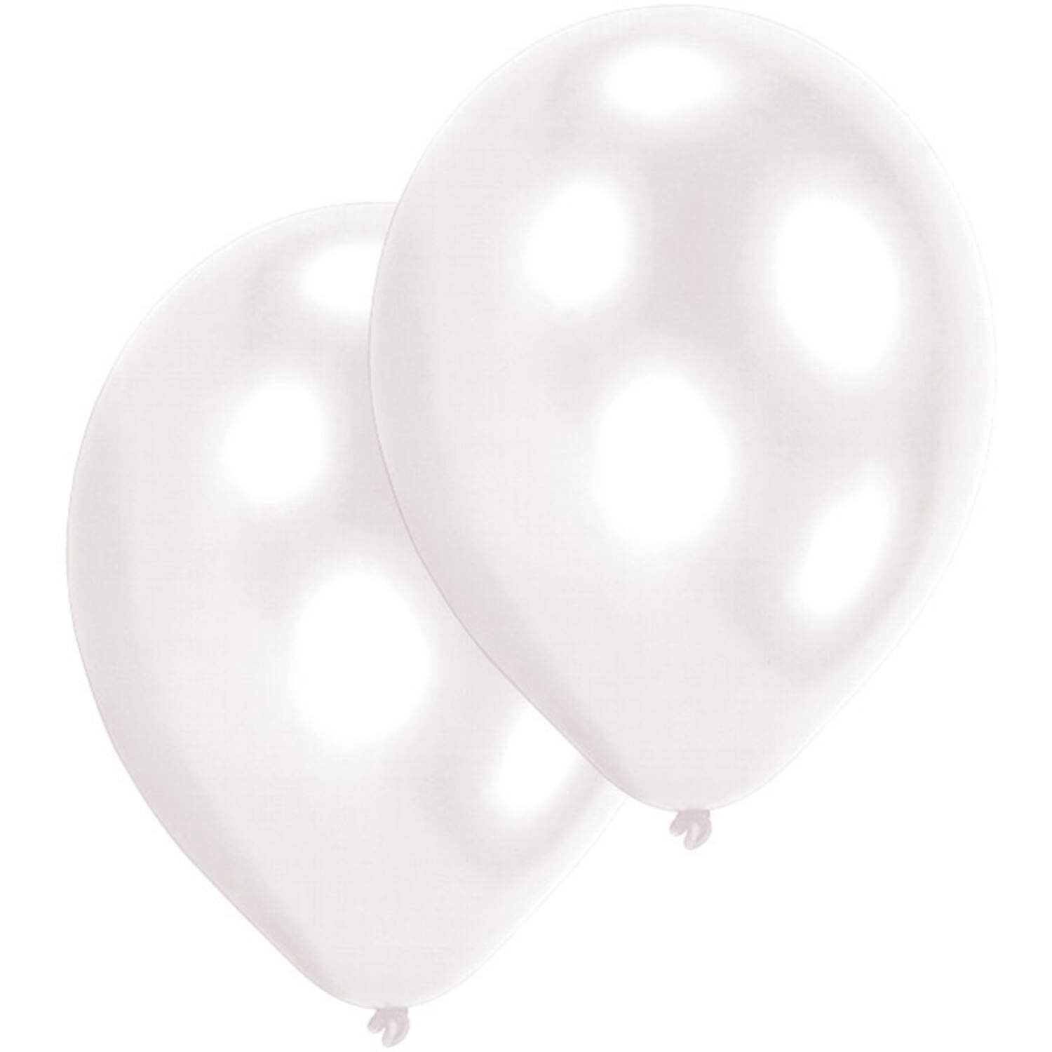 10 Latex Balloons Pearl White 27.5 cm / 11"