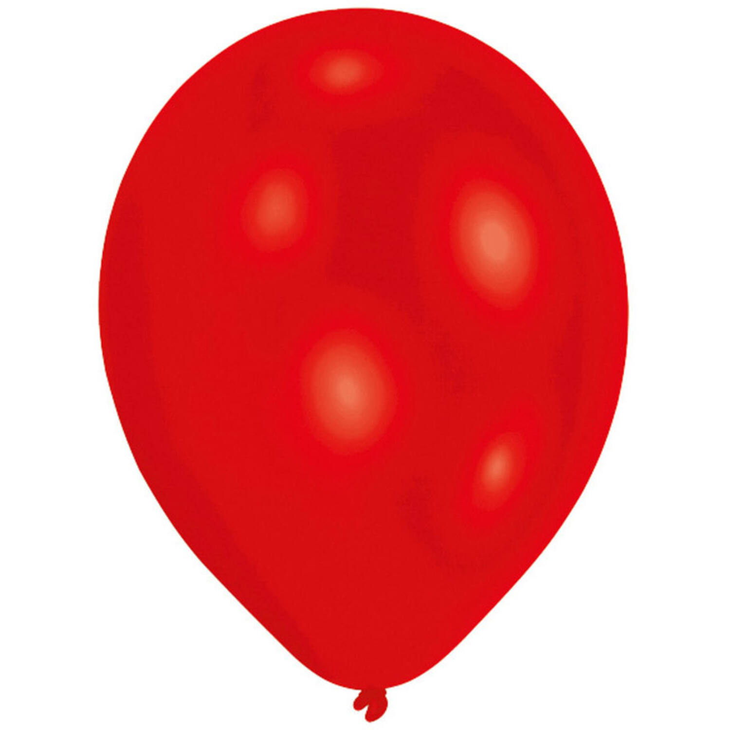 50 Latex Balloons Standard Red 27.5 cm / 11"