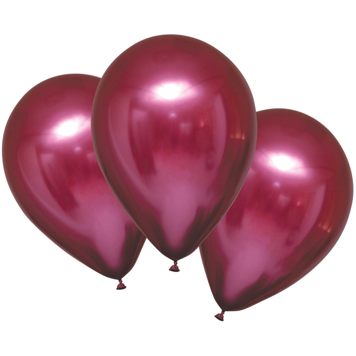 6 Latex Balloons Satin Luxe Pomegranate 27.5cm/11"