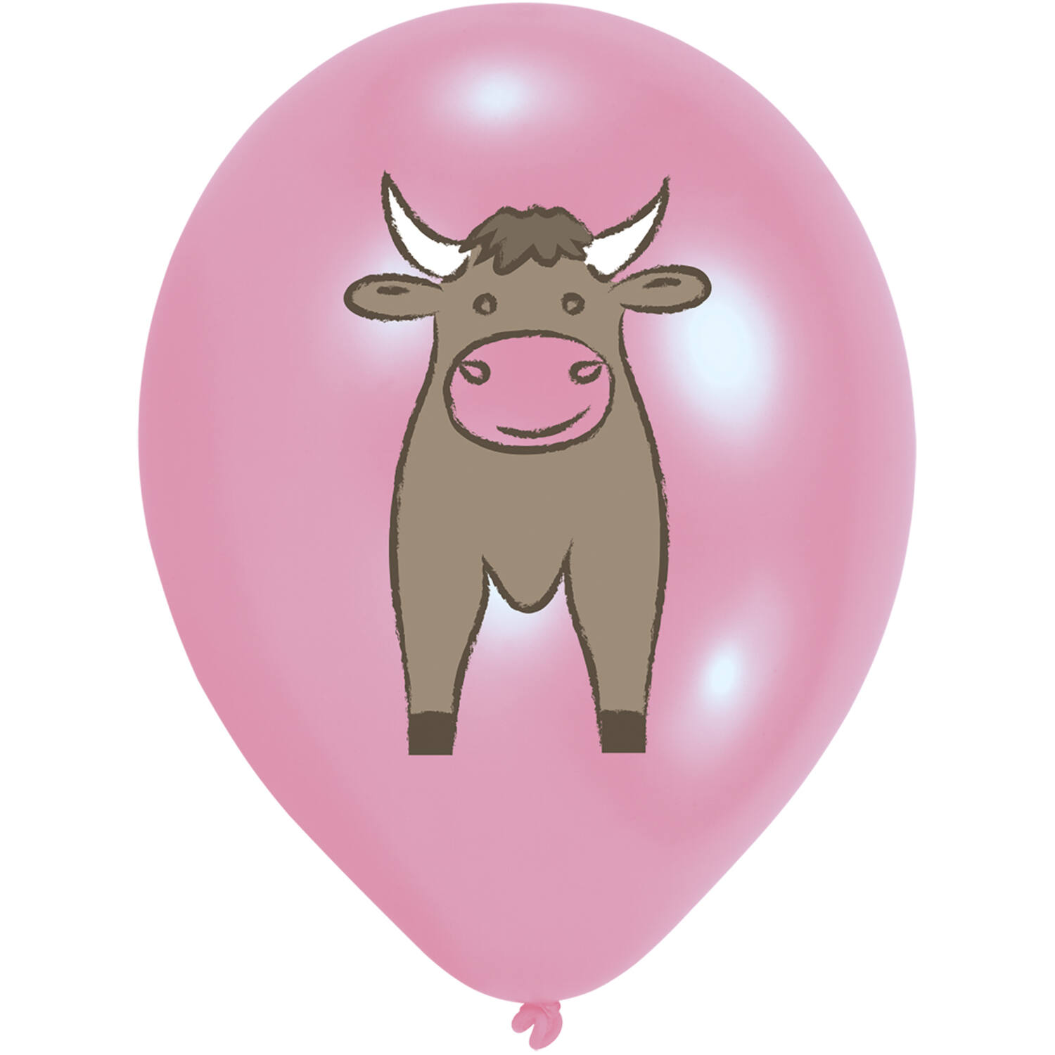 6 Latex Balloons Farm Party 27 cm/11", 4c print