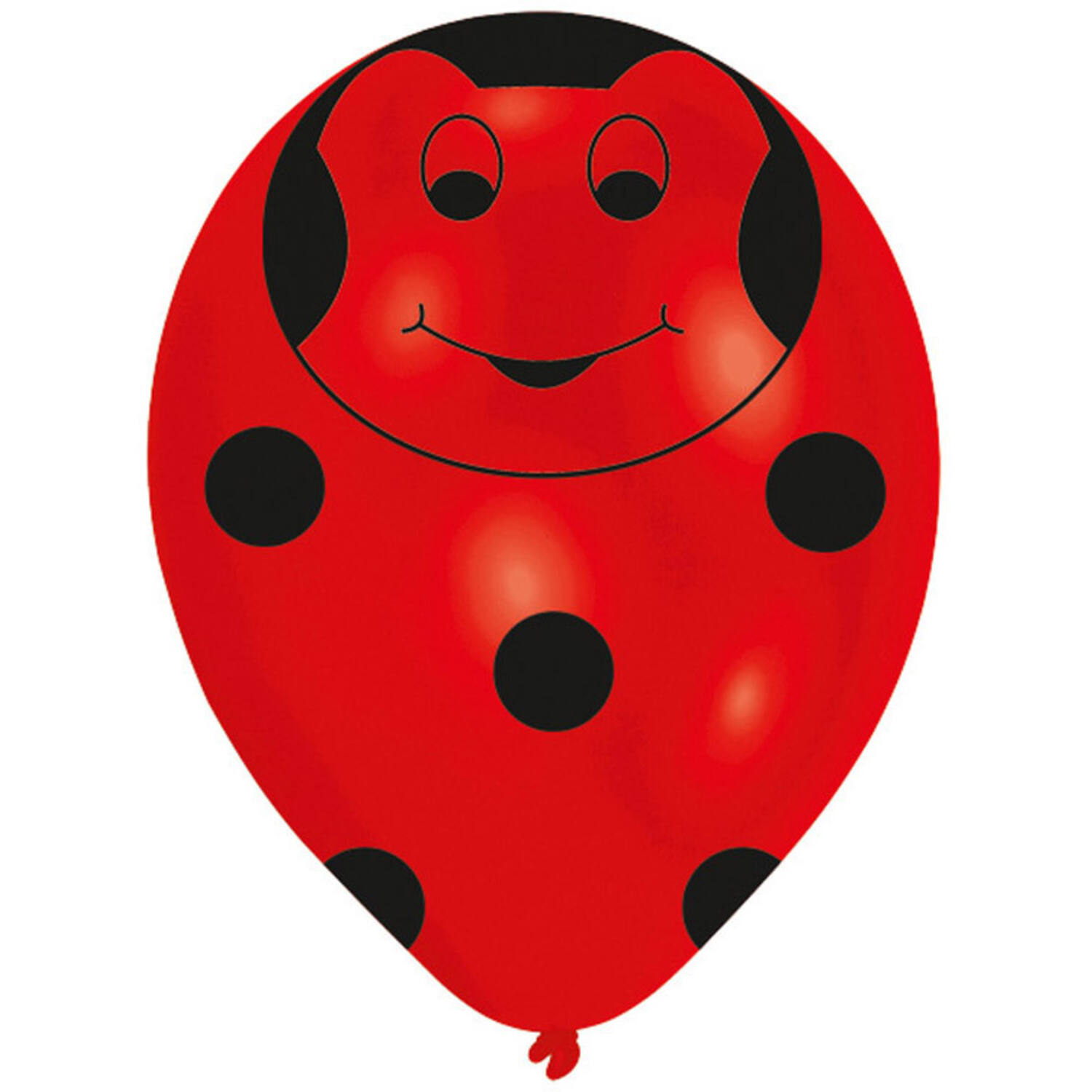6 Latex Balloons All Round Printed Beetles 27.5 cm / 11"