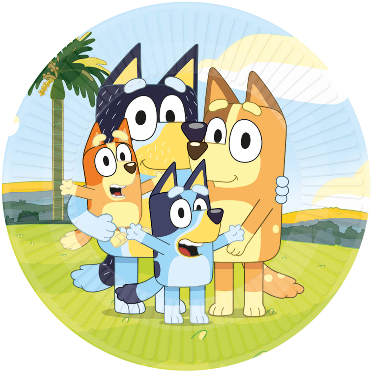 Plates - Bluey - 23 cm - 8 pieces