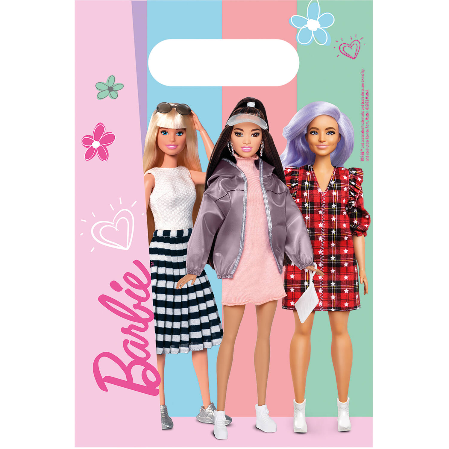 8 Loot Bags Barbie Sweet Life Paper 23,6 x 15,8 cm