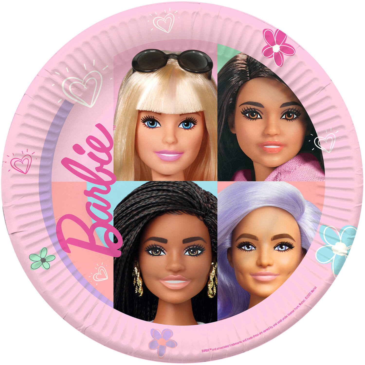 8 Plates Barbie Sweet Life 23 cm