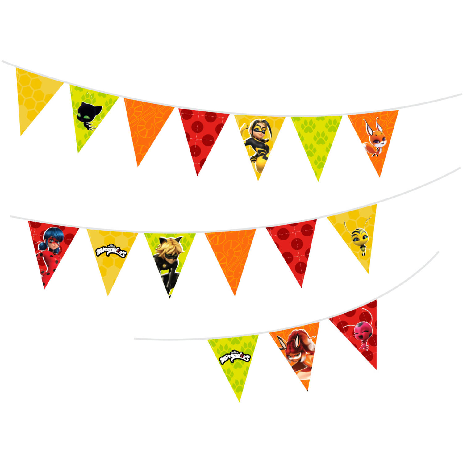 Pennant Banner Miraculous Paper 2 m