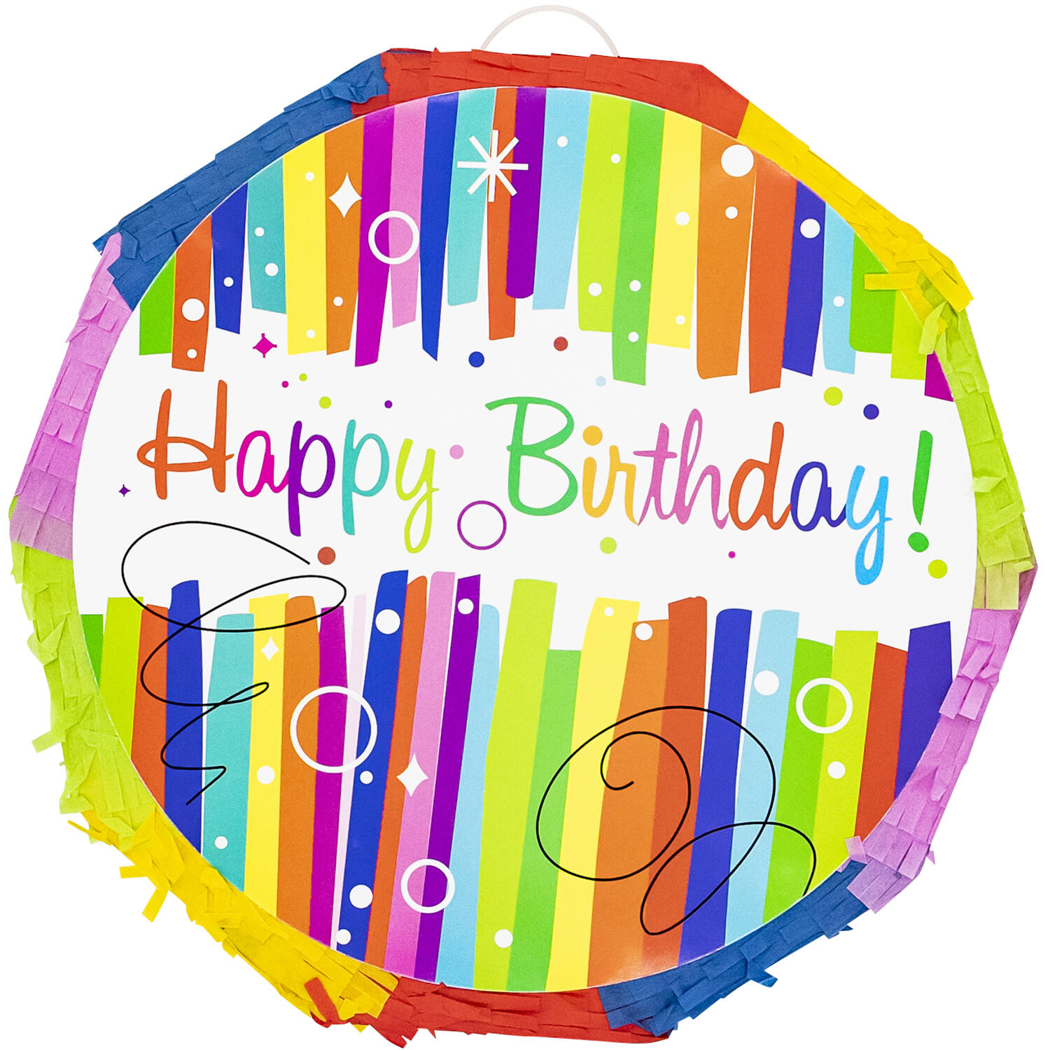 Expandable Pinata Happy Birthday