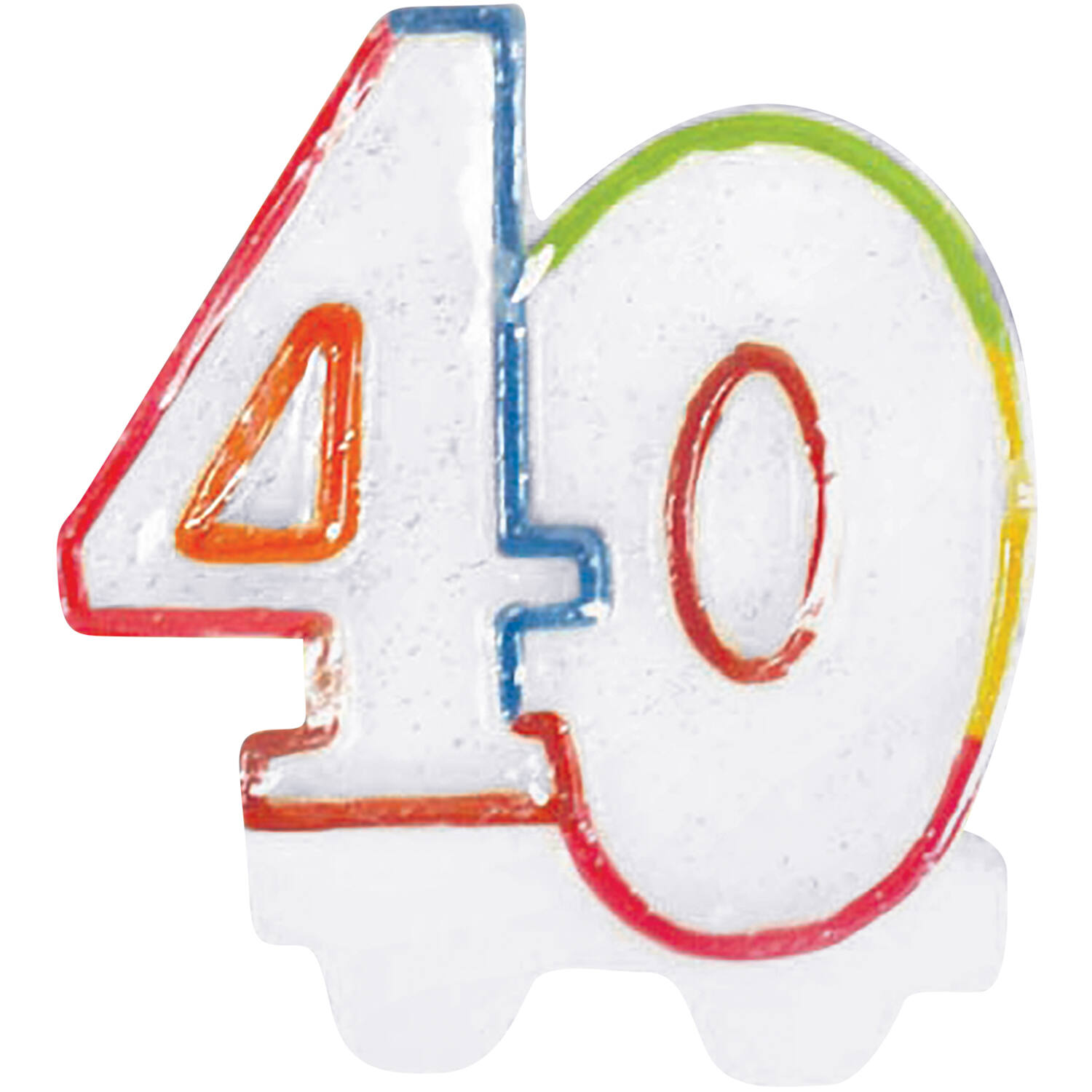 Numeral Candle 40 Height 8 cm
