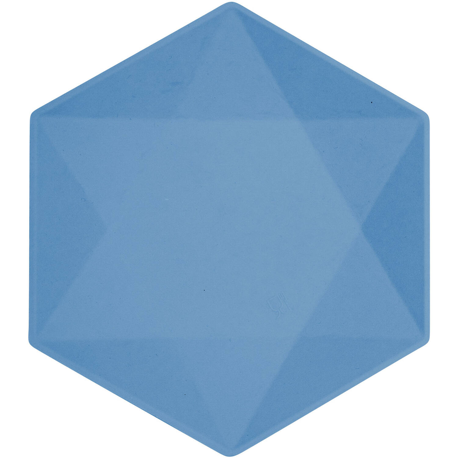 6 Plates Vert Decor Hexagonal Dark Blue 26.1 x 22.6 cm