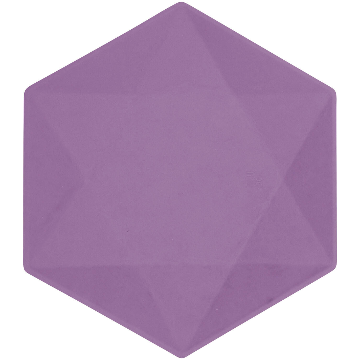 6 Plates Vert Decor Hexagonal Dark Purple 26.1 x 22.6 cm