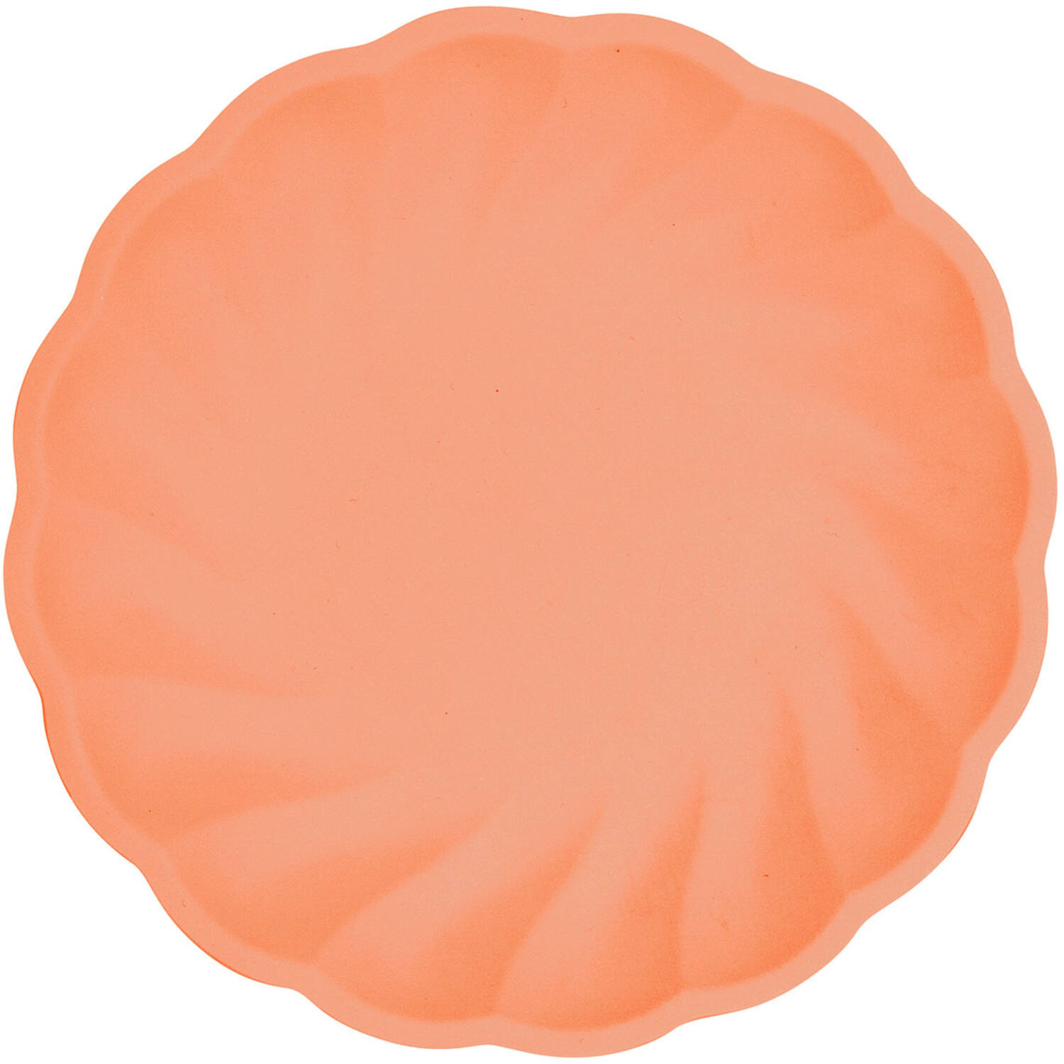 6 Plates Vert Decor Round Dark Orange 22.9 cm