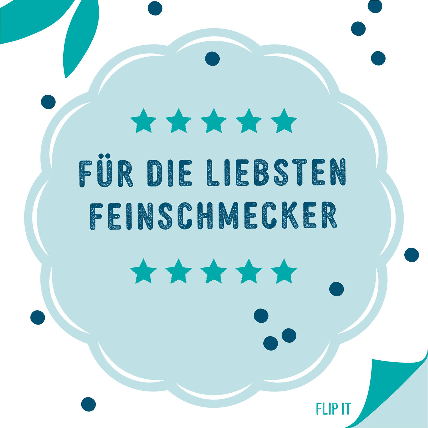 12 Flip Napkins Dinner GER Double-Sided Print 33 x 33 cm
