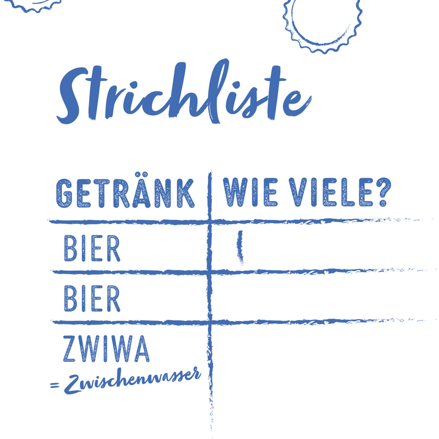 12 Flip Napkins Round of Beer GER Double-Sided Print 33 x 33 cm