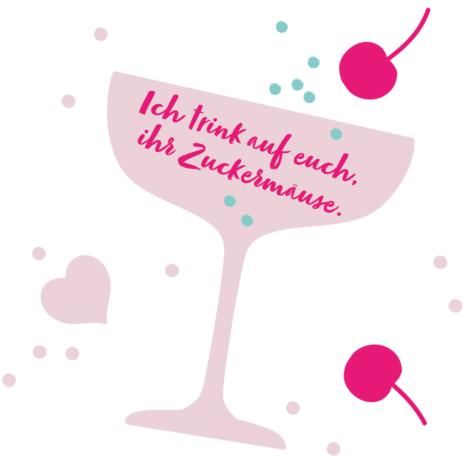 12 Flip Napkins Girls' Night GER Double-Sided Print 33 x 33 cm