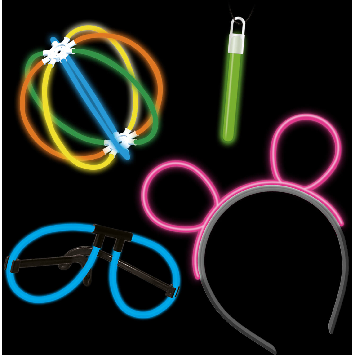 Glow Stick Party Set, 4 Products