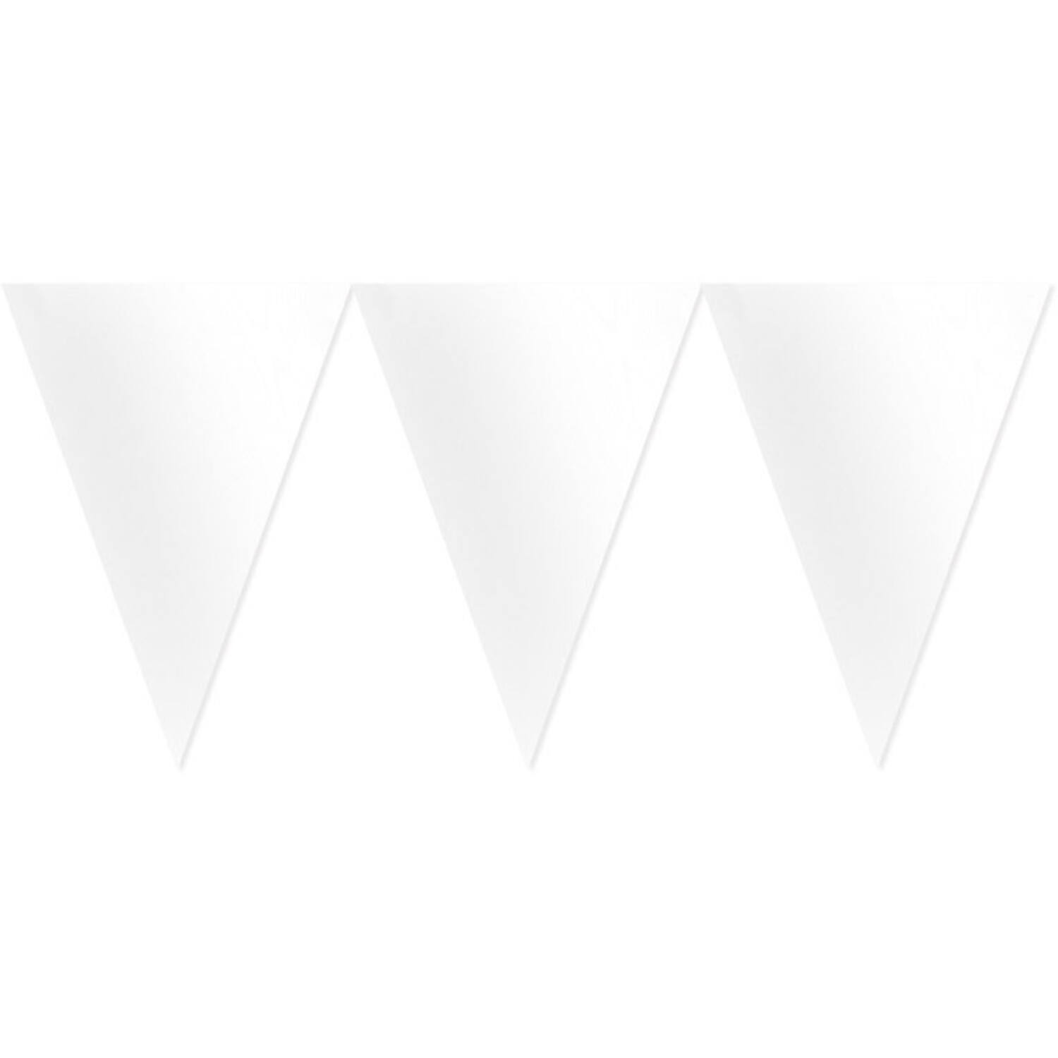 Pennant Banner Frosty White Paper 457 x 17.7 cm