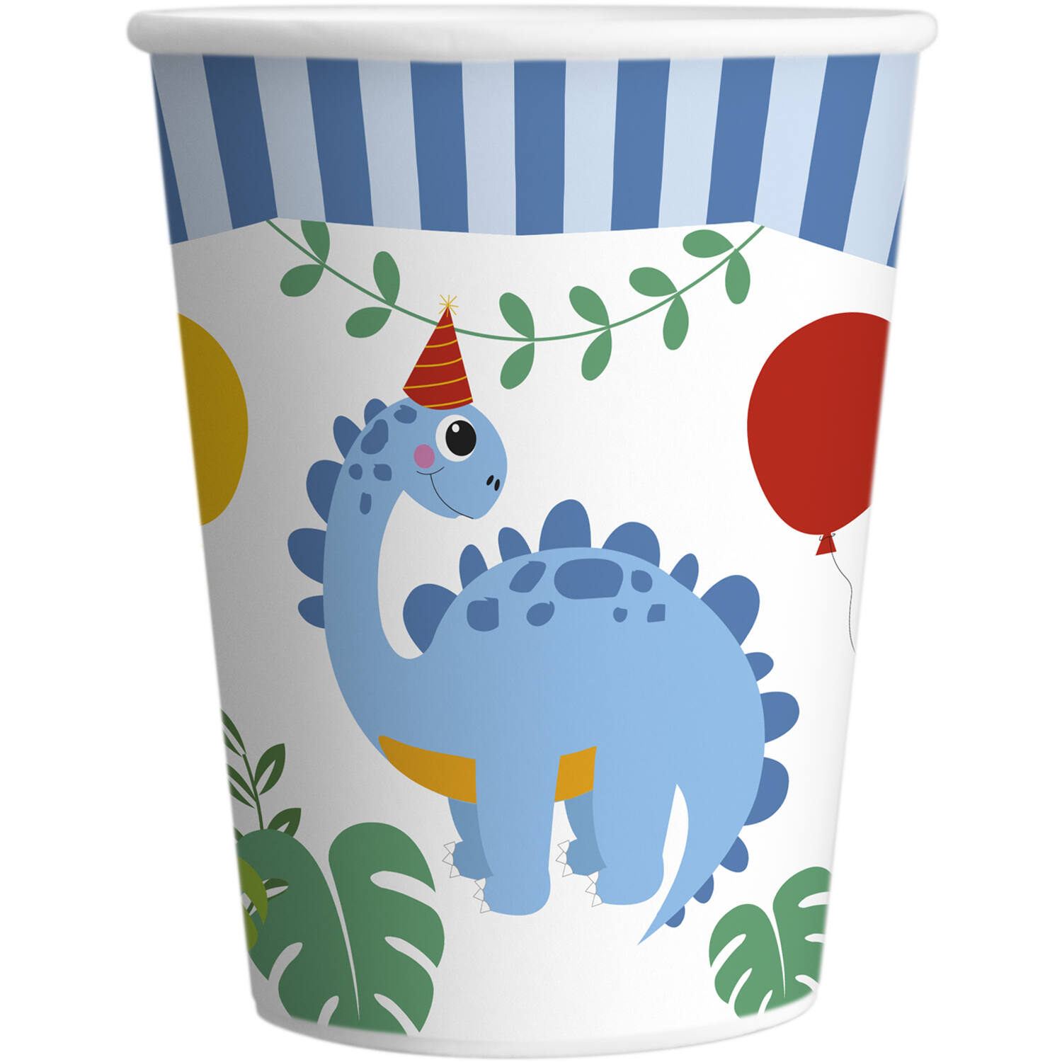 8 Paper Cups Dino Jungle Paper 250 ml