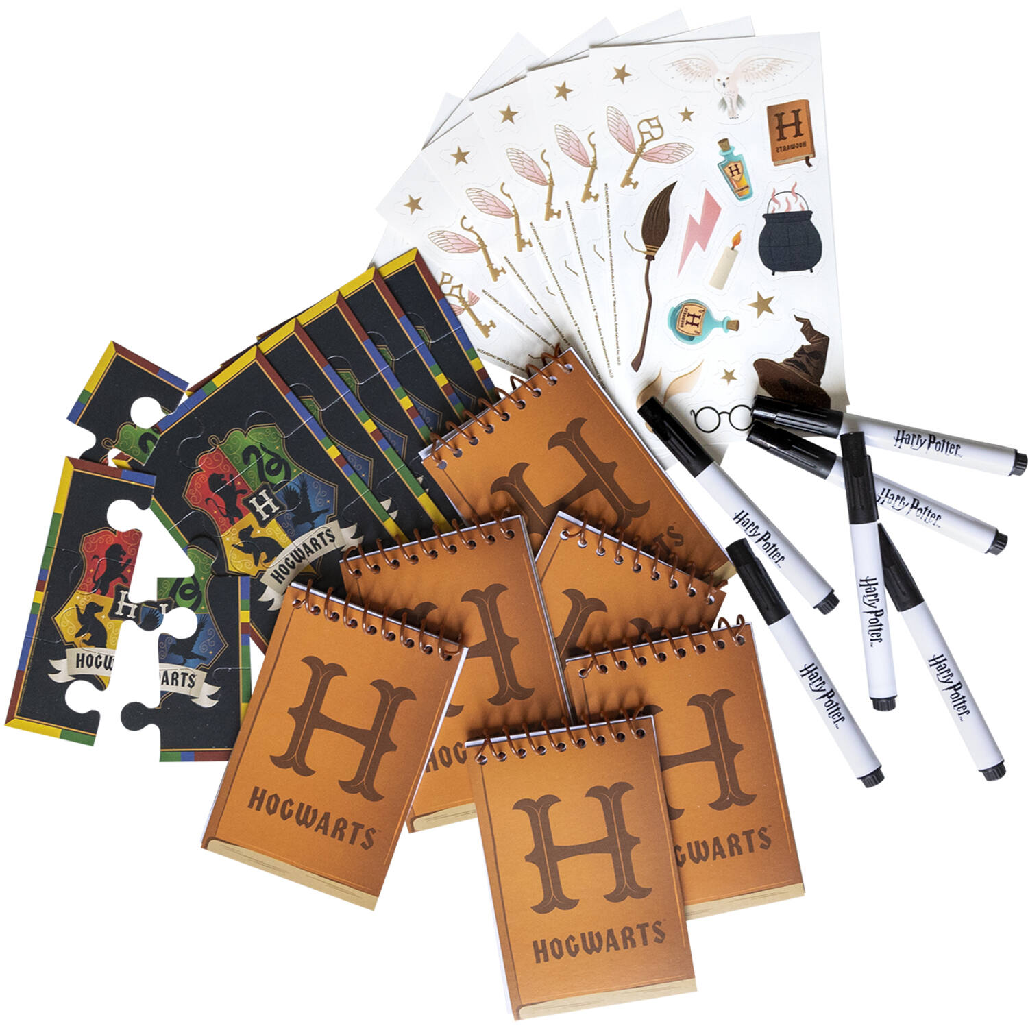 Favour Pack Harry Potter Houses Paper 24 Parts (Notepads, Pens, Puzzles & Tattoos)
