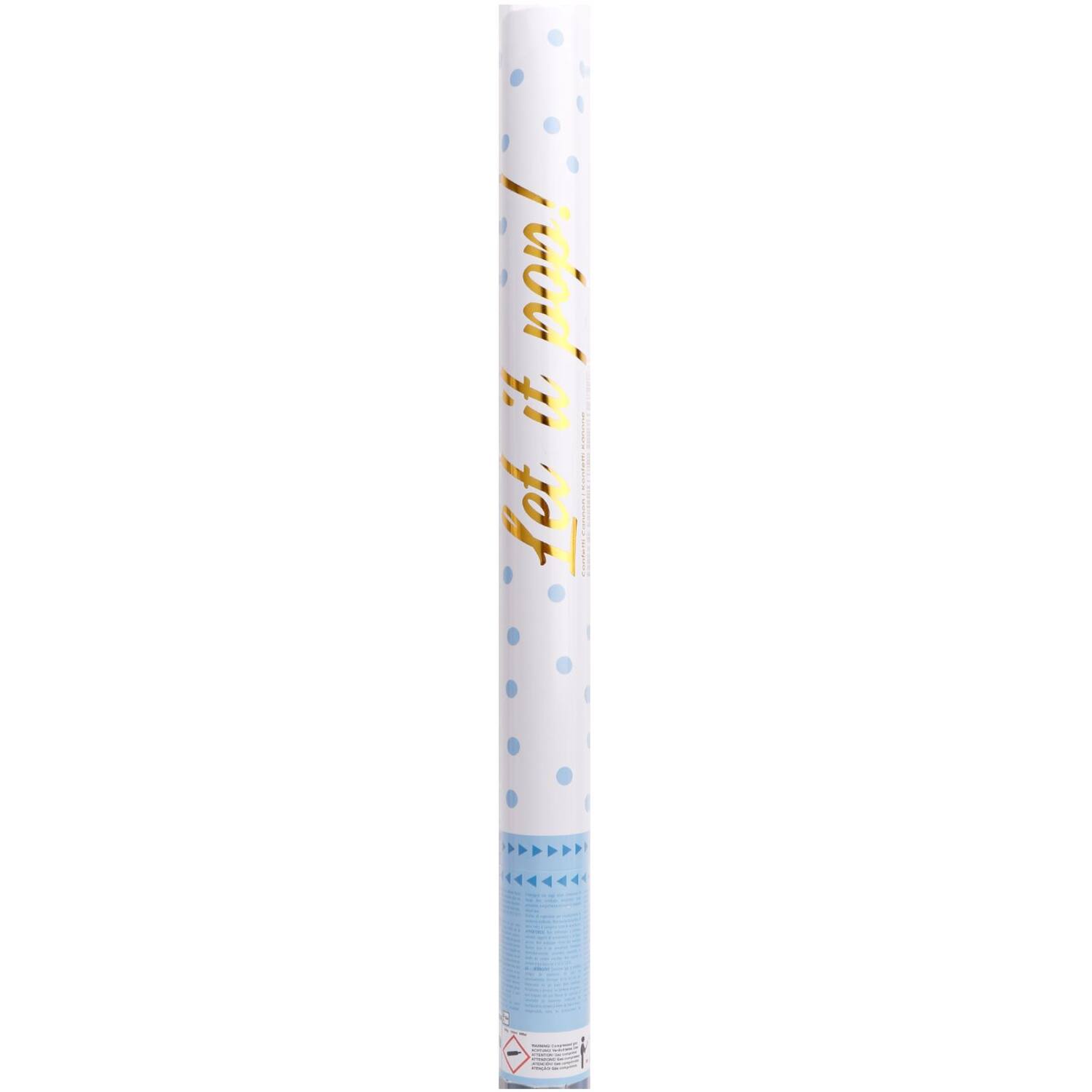 Confetti Cannon Blue Round Paper 60 cm