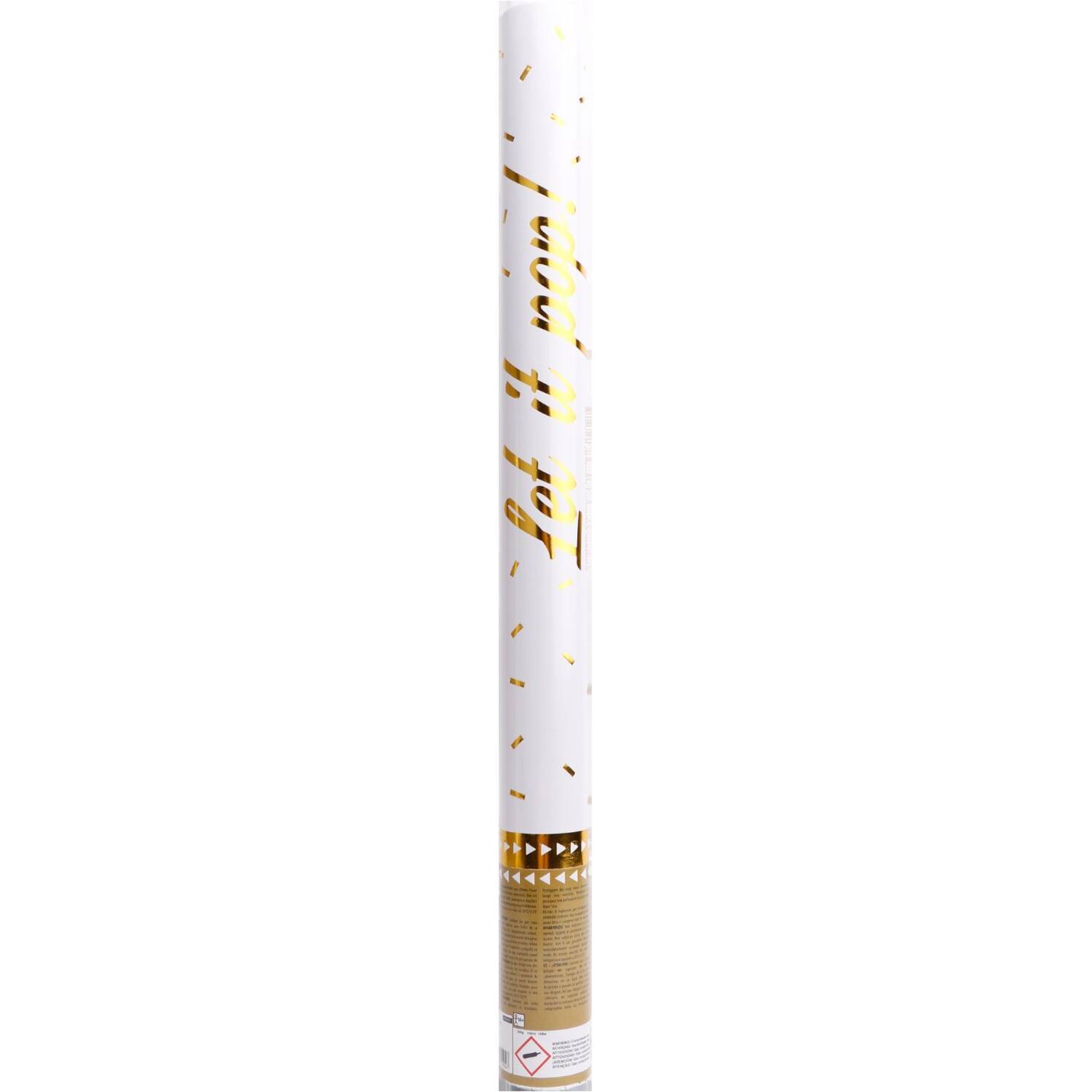Confetti Cannon Gold Rectangular Foil 60 cm