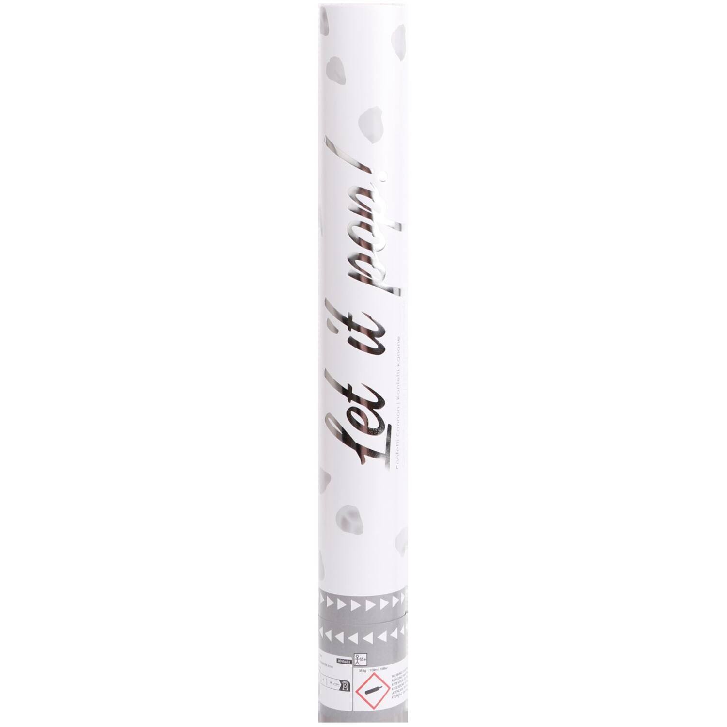Confetti Cannon Rose Petals White Paper 40 cm