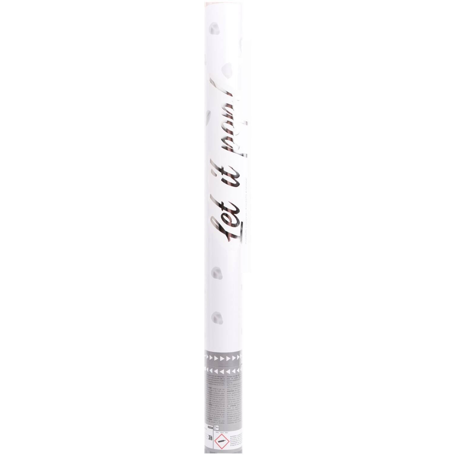 Confetti Cannon Rose Petalls White Paper 60 cm