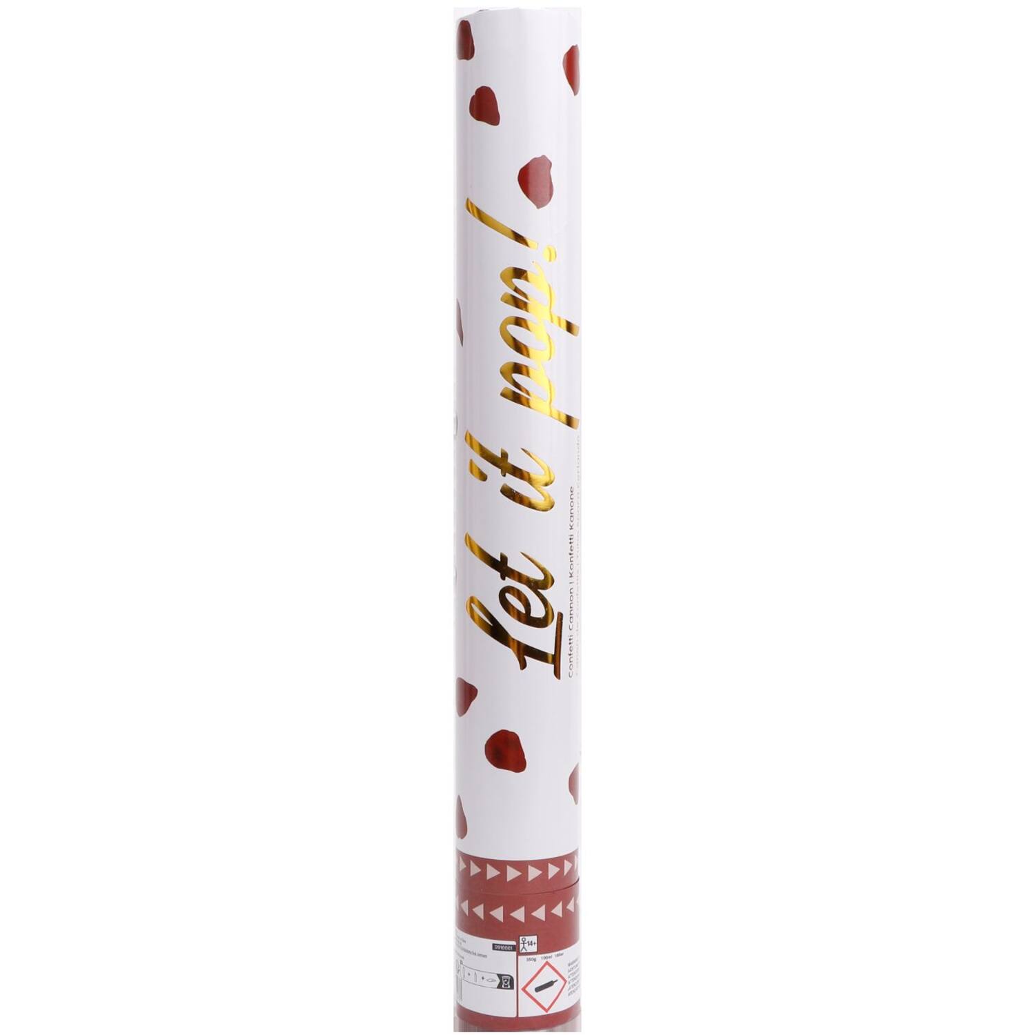 Confetti Cannon Rose Petals Red Paper 40 cm