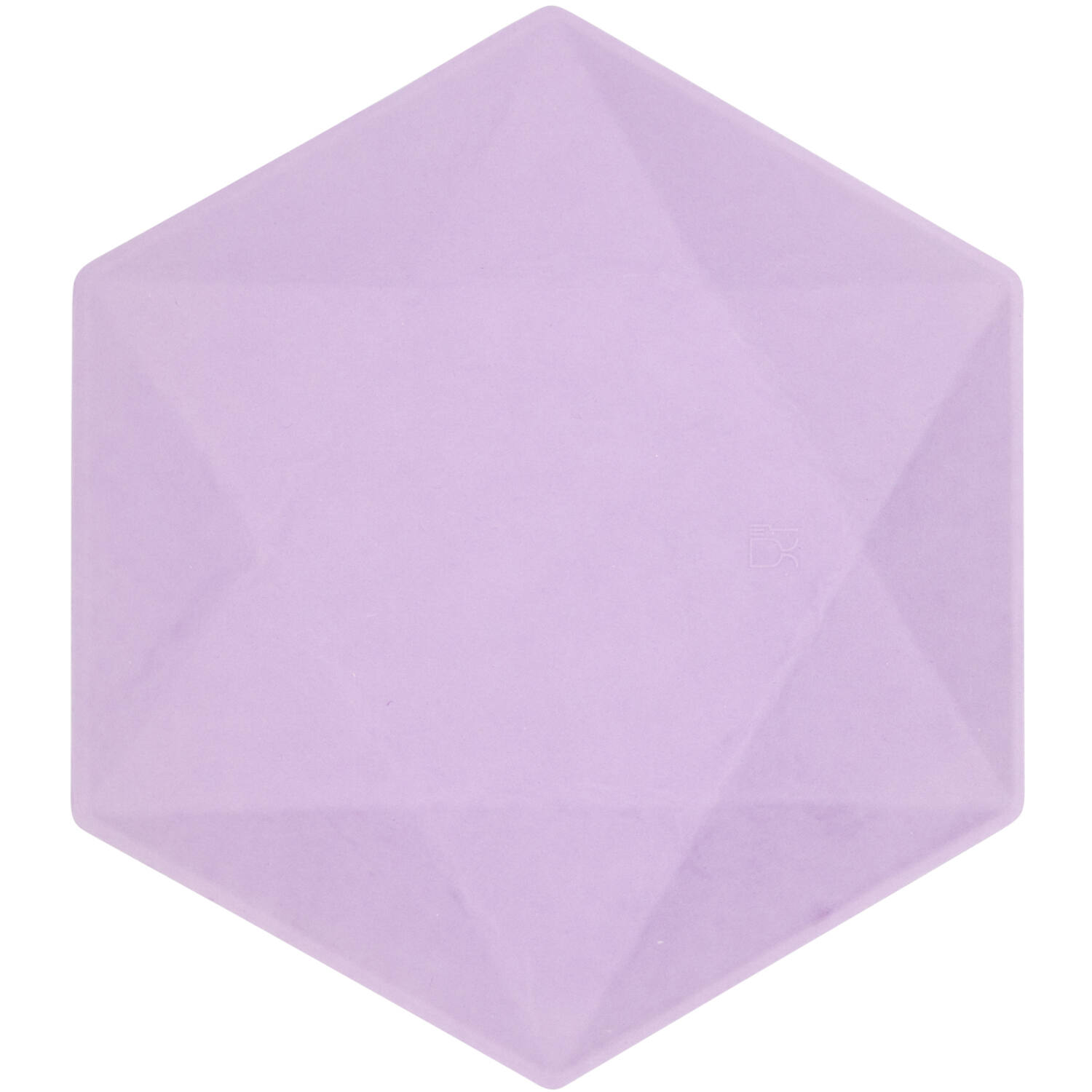 6 Plates Vert Decor Hexagonal Purple 26.1 x 22.6 cm