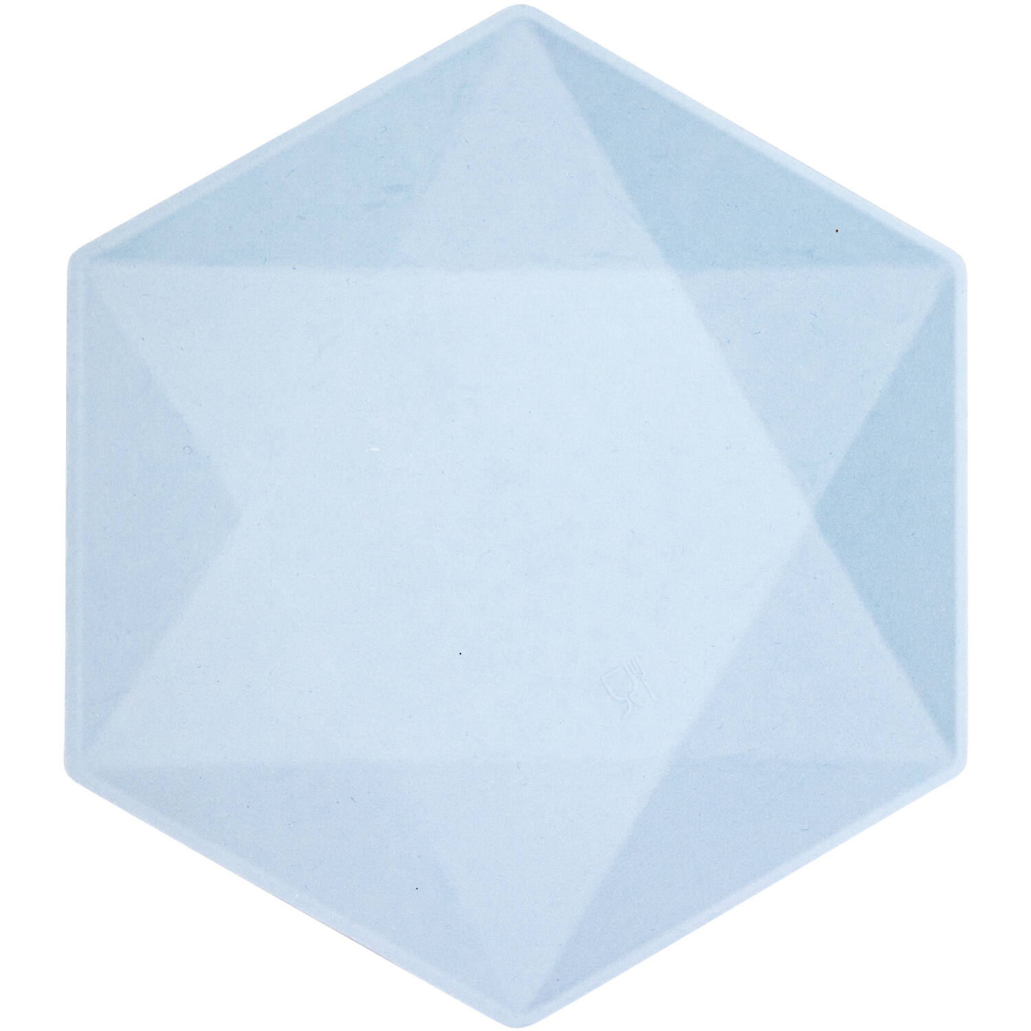 6 Plates Vert Decor Hexagonal Blue 26.1 x 22.6 cm