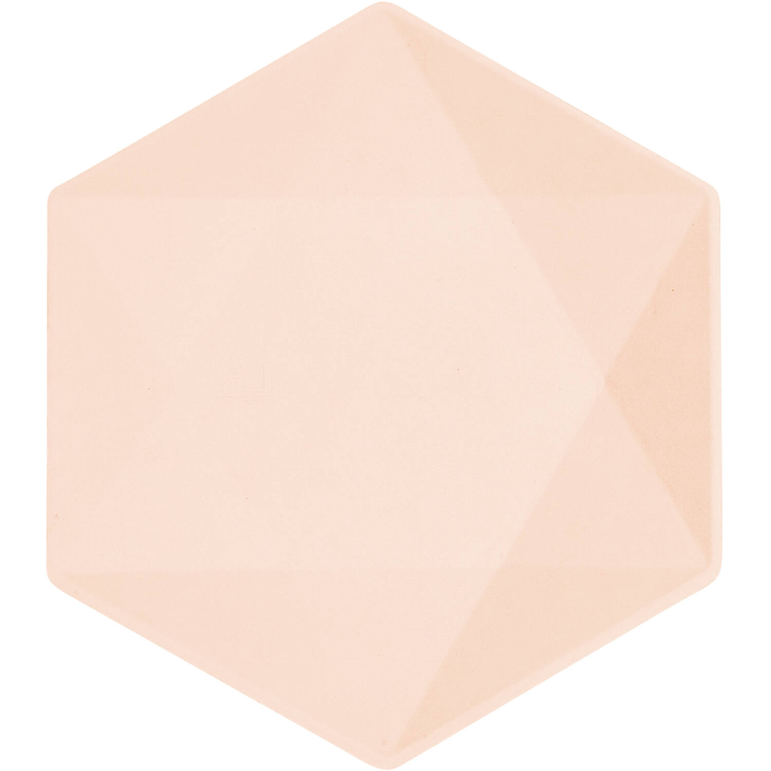 6 Plates Vert Decor Hexagonal Apricot 20.8 x 18.1 cm