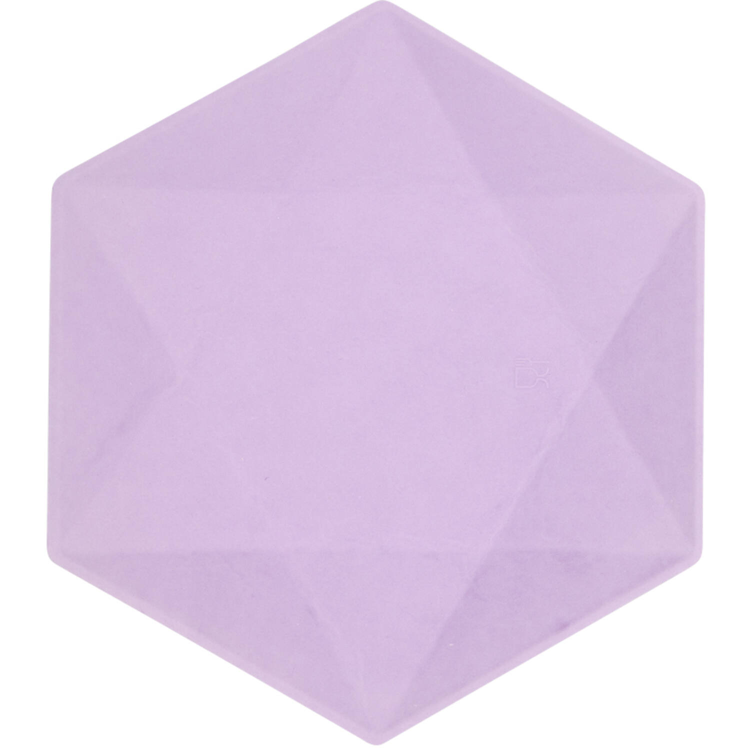 6 Plates Vert Decor Hexagonal Purple 15.8 x 13.7 cm