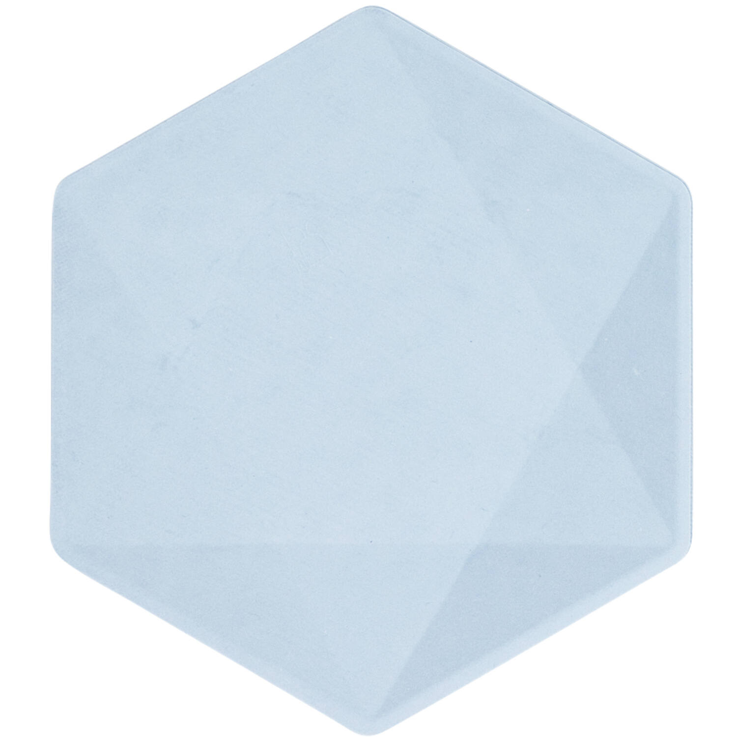 6 Plates Vert Decor Hexagonal Blue 15.8 x 13.7 cm