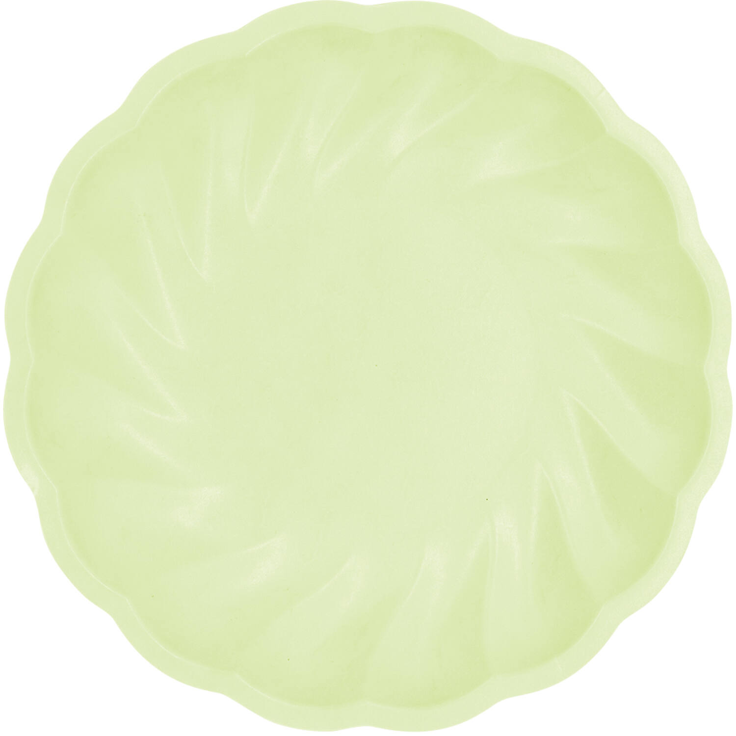 6 Plates Vert Decor Round Green 22.9 cm