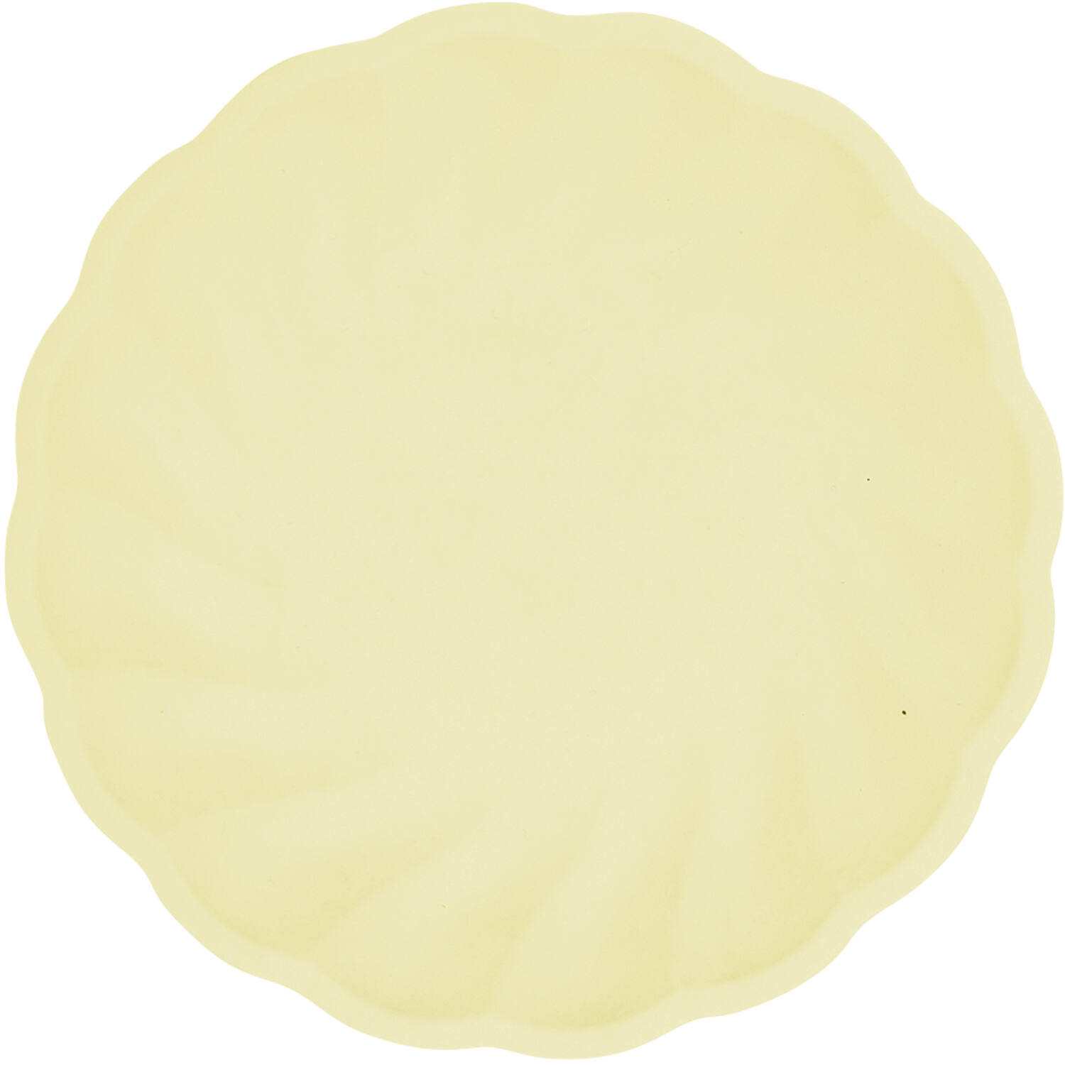 6 Plates Vert Decor Round Yellow 18.8 cm
