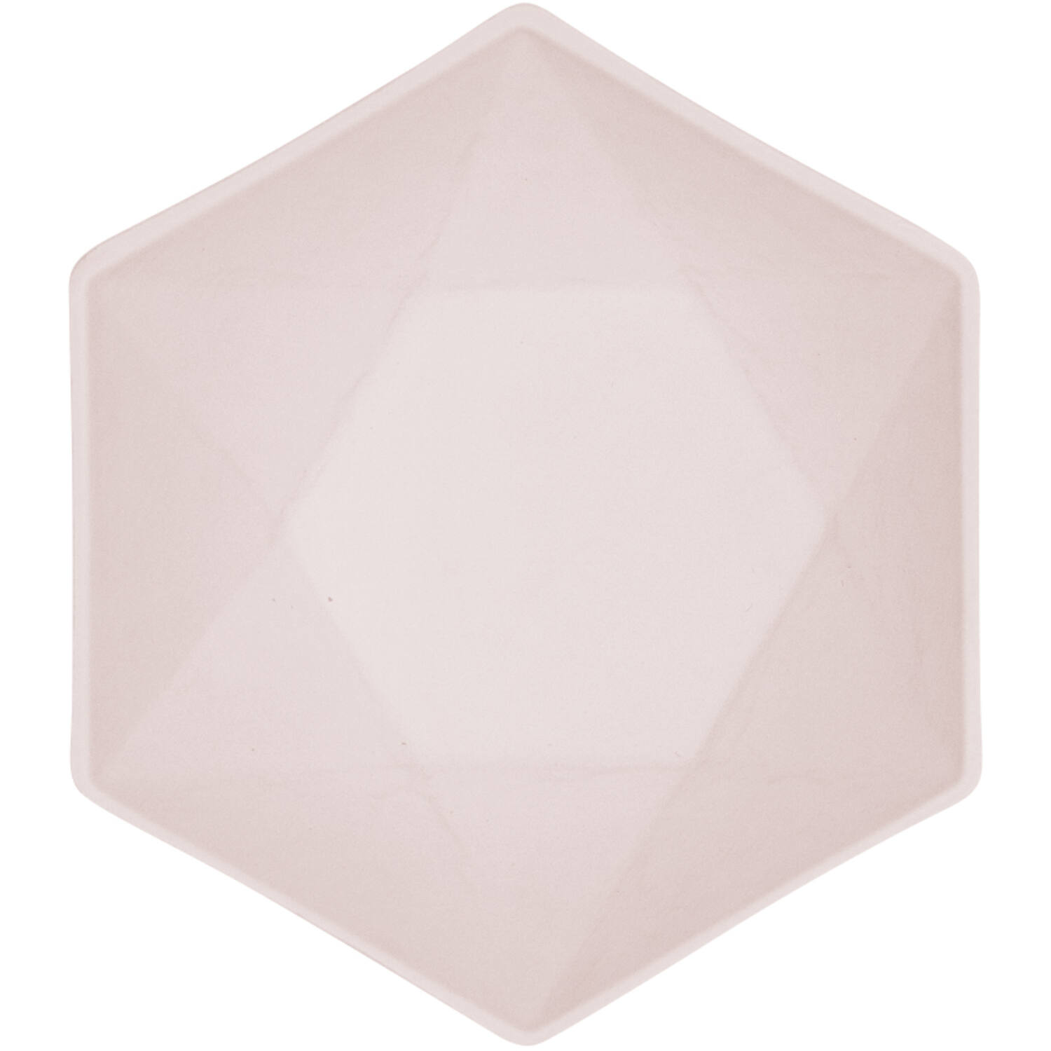 6 Bowls Vert Decor Hexagonal Pink 15.8 x 13.7 cm