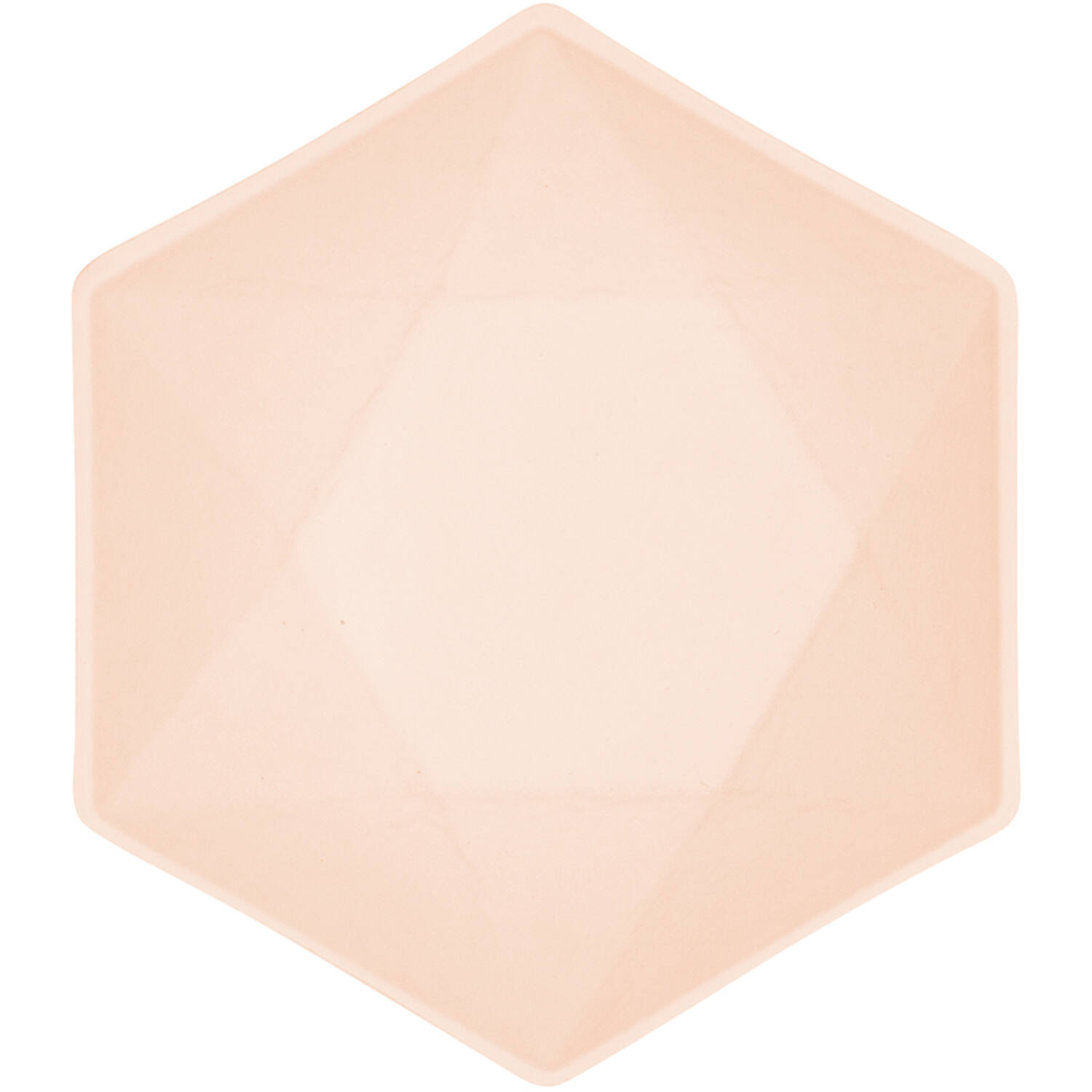 6 Bowls Vert Decor Hexagonal Apricot 15.8 x 13.7 cm