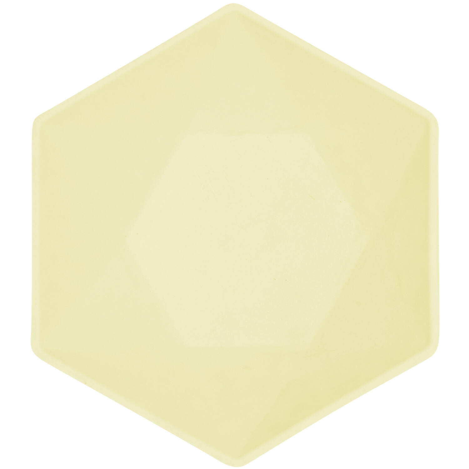 6 Bowls Vert Decor Hexagonal Yellow 15.8 x 13.7 cm