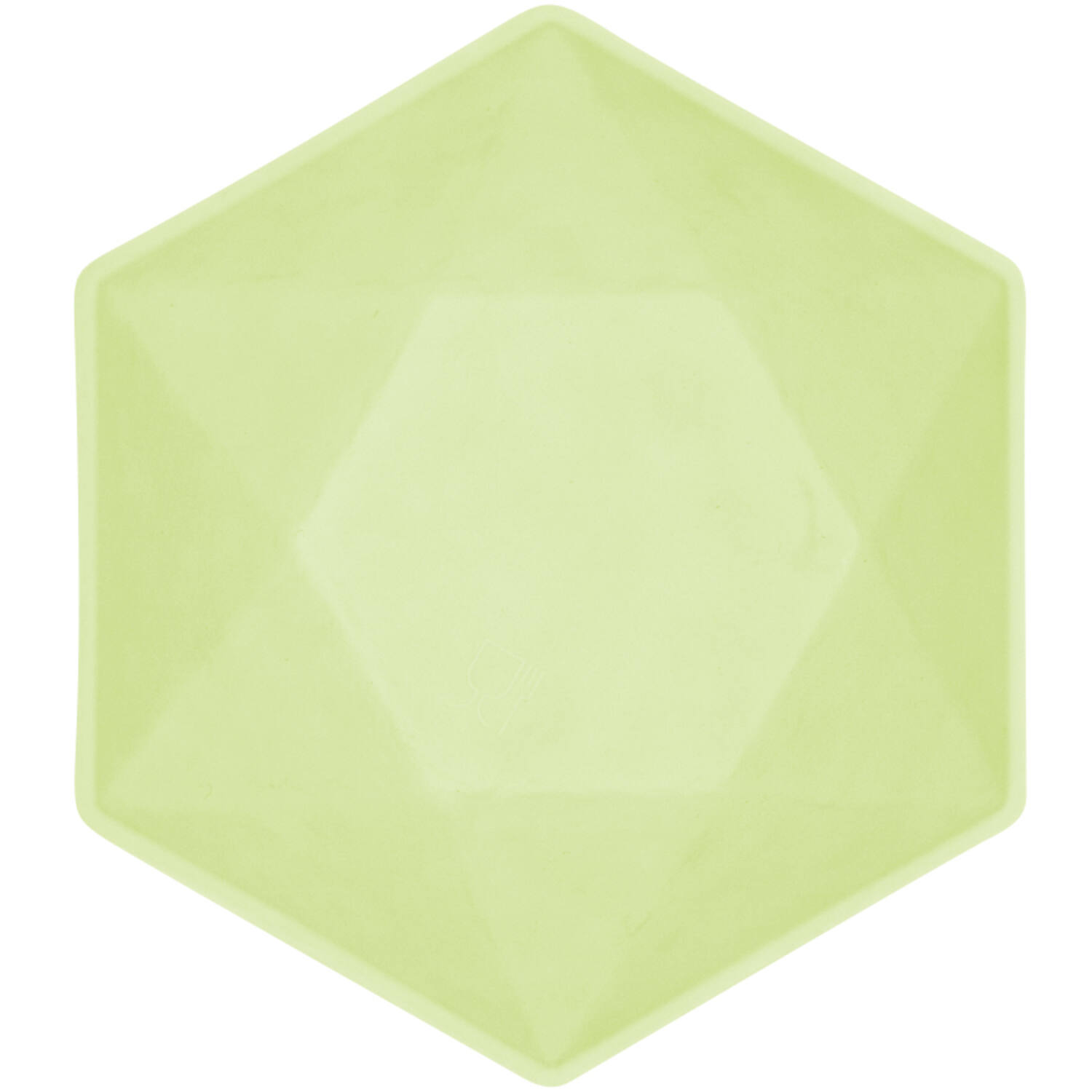 6 Bowls Vert Decor Hexagonal Green 15.8 x 13.7 cm