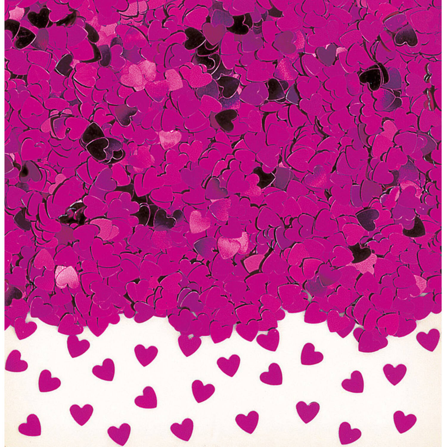 Confetti Sparkle Hearts Hot Pink Foil 14 g